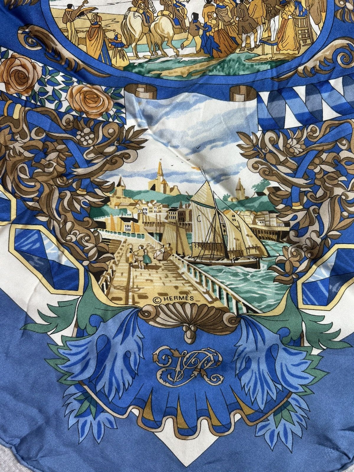 Hermes Vintage Hermes L'entente cordiale silk scarf Size ONE SIZE - 6 Thumbnail