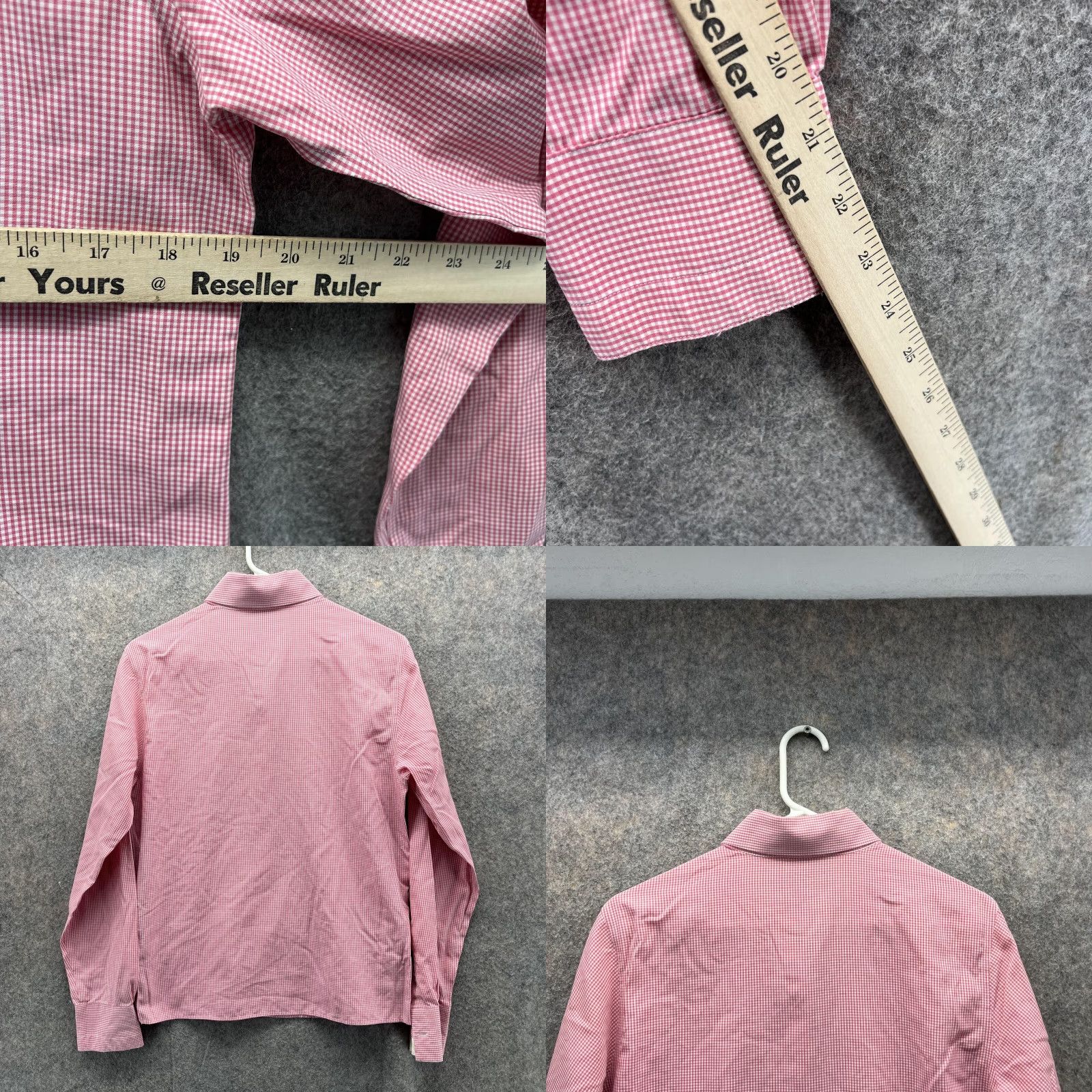 Brooks Brothers VINTAGE Brooks Brothers Shirt Women 8 Pink Casual Button-Up Gingham Check Long Sleeve Collared Regular Fit Womens Size M / US 6-8 / IT 42-44 - 8 Thumbnail