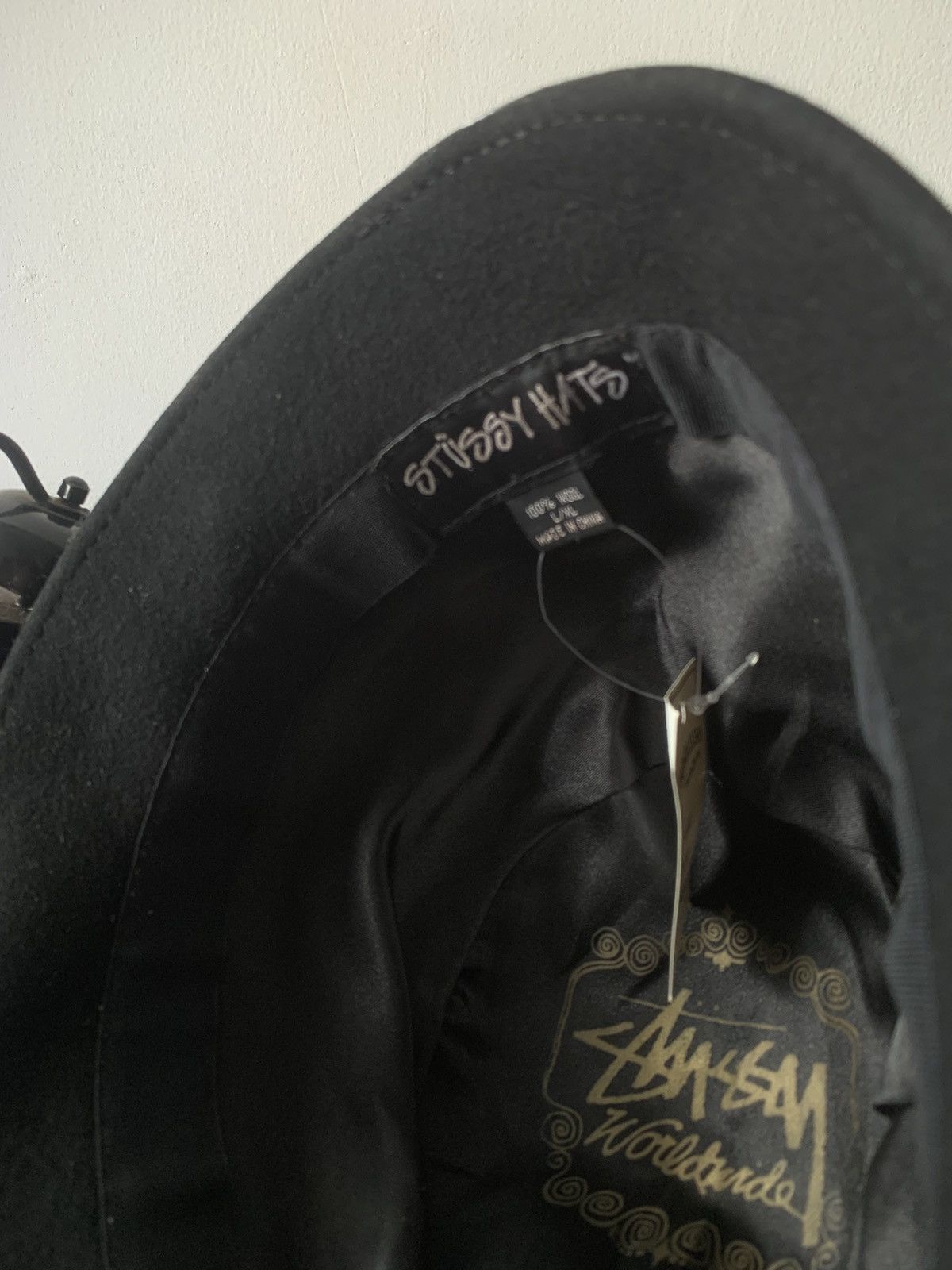 Stussy Vintage Stussy Headgear All BLACK Fedora Hat Size ONE SIZE - 4 Thumbnail