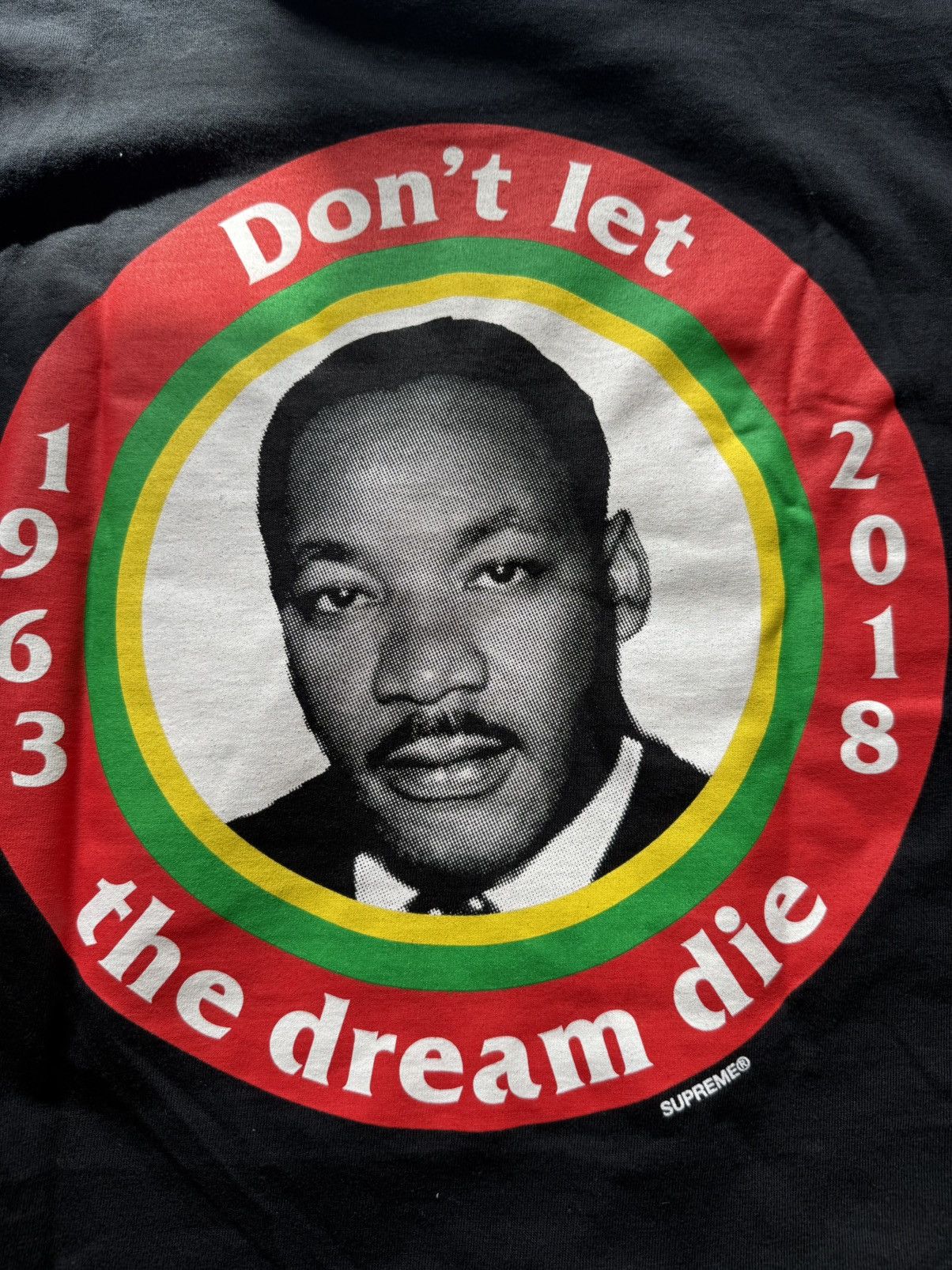 Supreme Supreme MLK Dream Tee Black Size S – Don’t Let the Dream Die Size US S / EU 44-46 / 1 - 5 Thumbnail