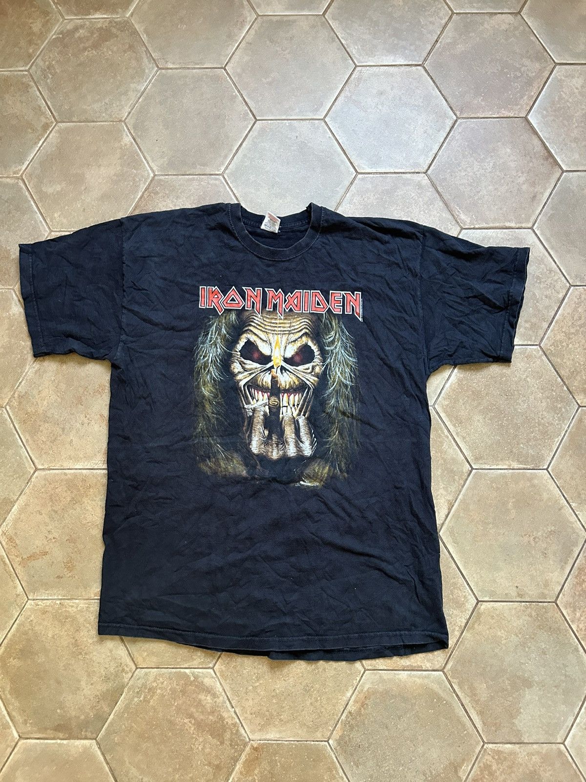 Iron Maiden × Vintage VINTAGE IRON MAIDEN SHIRT Size US XL / EU 56 / 4 - 1 Thumbnail