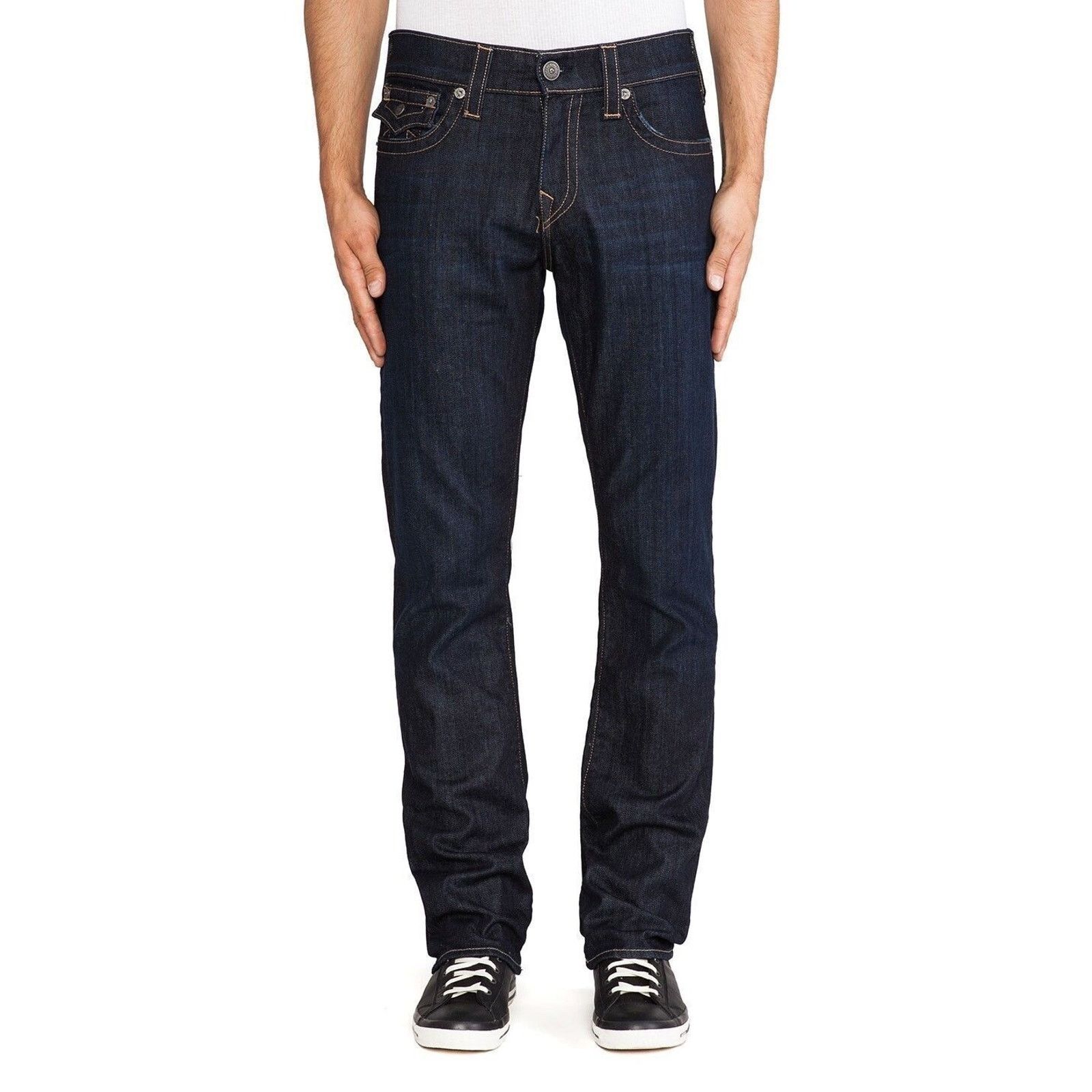 True Religion True Religion Ricky Straight Jeans Wanted Man Dark 42x34 Size US 42 / EU 58 - 2 Thumbnail