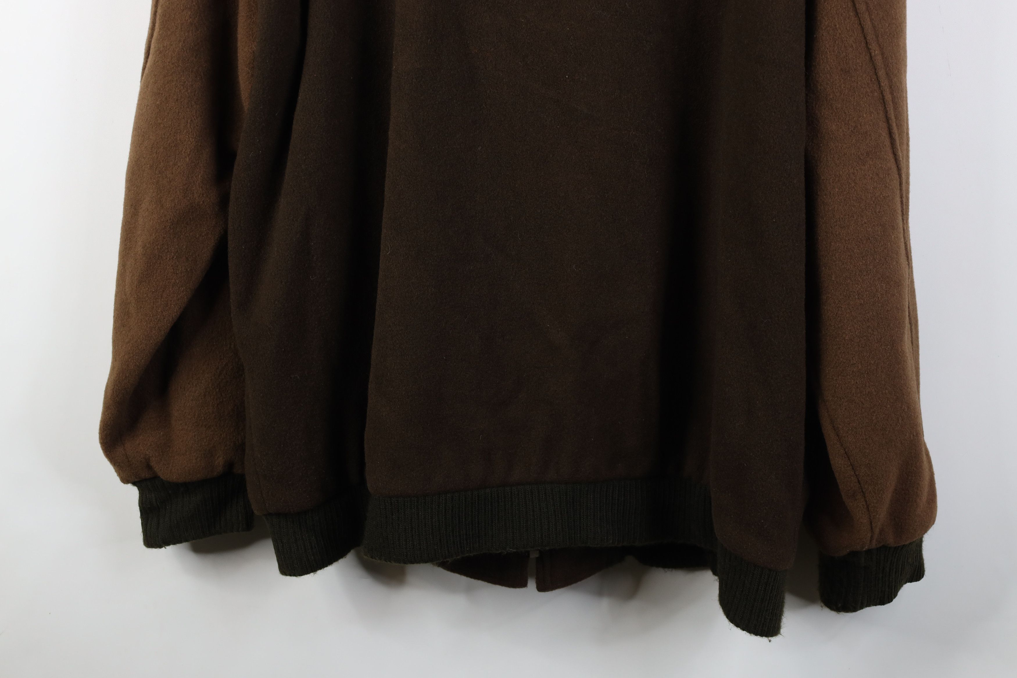 Vintage Vintage 90s Streetwear Block Wool Bomber Jacket Earth Tone Size US XL / EU 56 / 4 - 14 Thumbnail