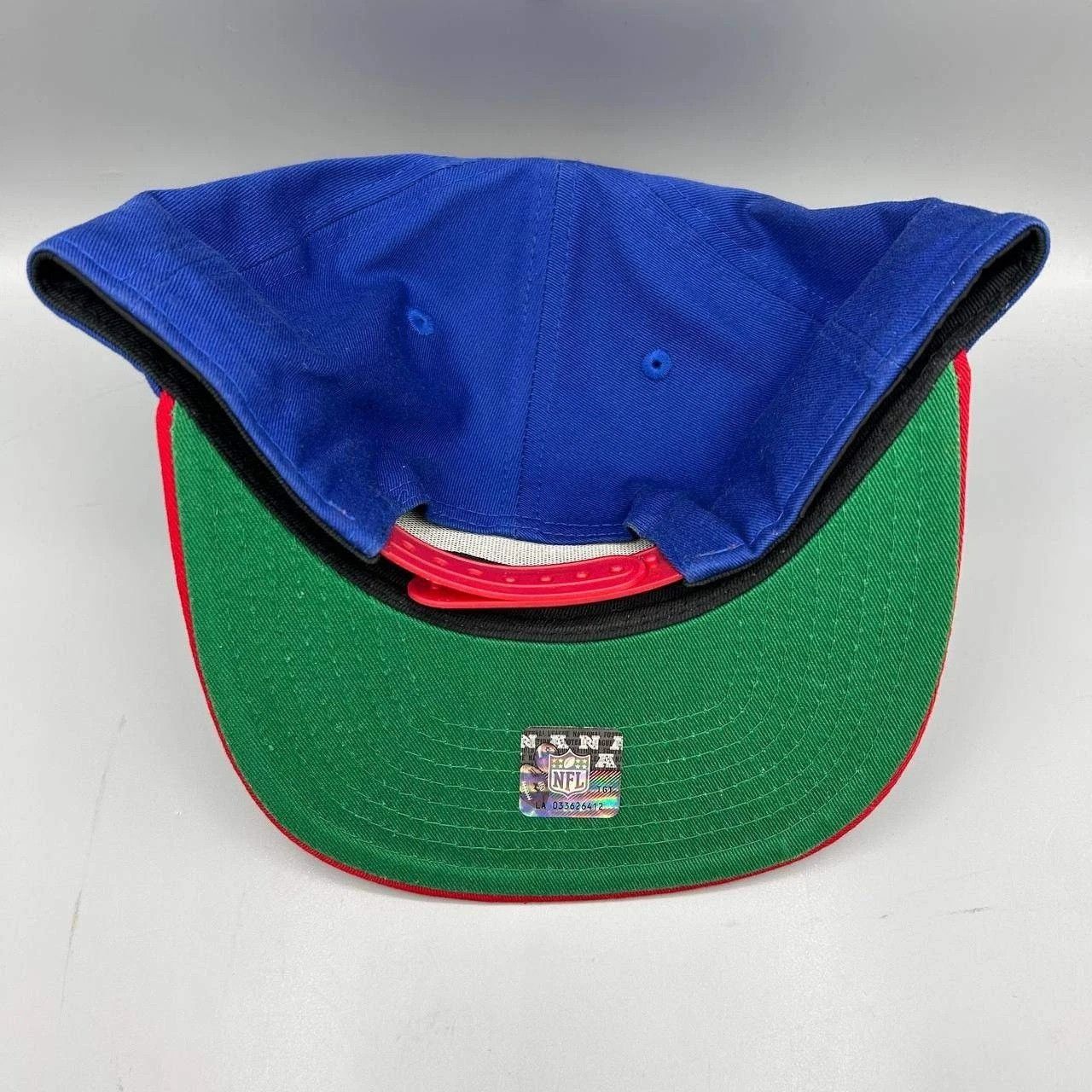 New Era New York Giants Hat Men M-L Blue Red NFL Snap Back Cotton Size ONE SIZE - 7 Thumbnail