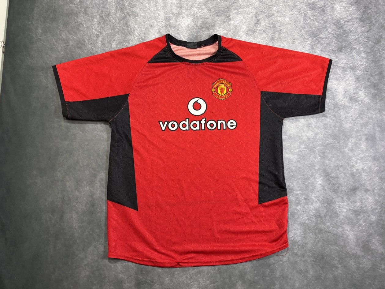 Vintage Manchester United Jersey 2002-2003 Soccer Vodafone