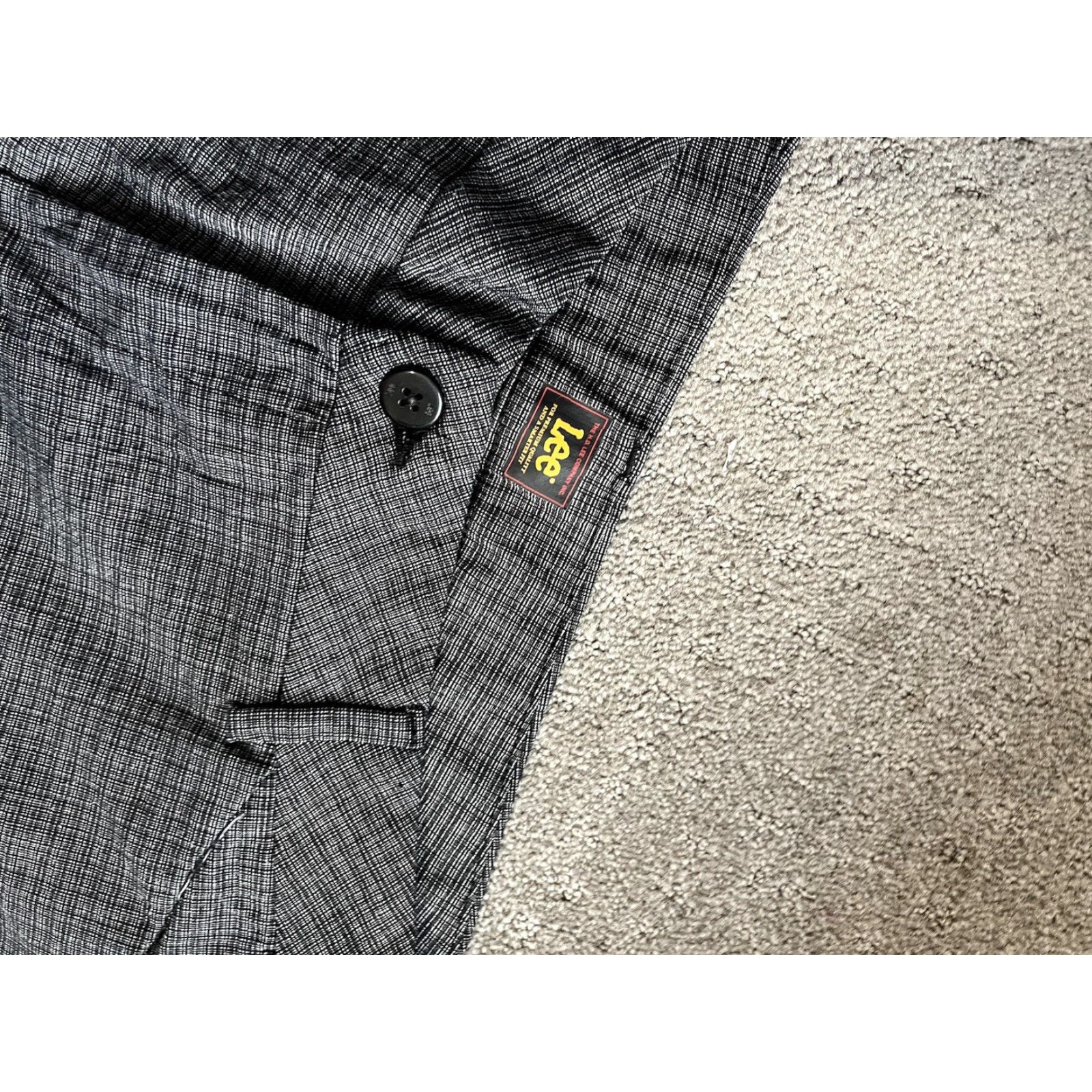 Lee Lee Pants Womens 14M Gray Plaid Waistband Stretch Twill Dress Pants Straight Size 36" / US 14 / IT 50 - 5 Thumbnail