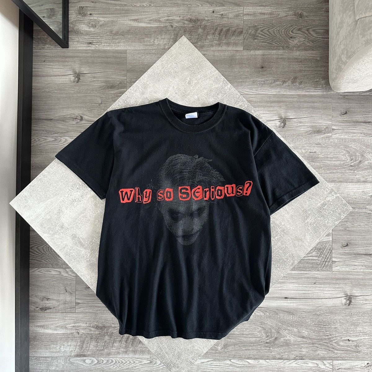 Vintage Vintage 00s Joker Why so serious tee DC Dark Knight 2008 y2k Size US M / EU 48-50 / 2 - 1 Thumbnail