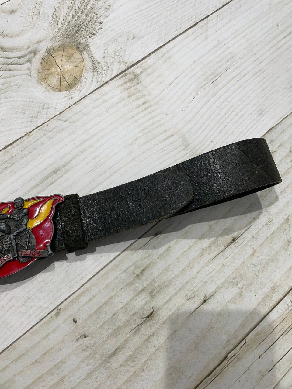 Diesel Vintage Diesel Team Biker Fire Harley Choppers Leather Belt Size ONE SIZE - 5 Thumbnail