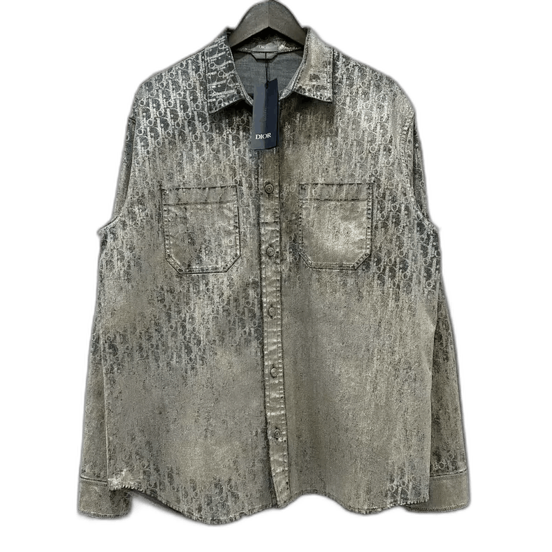 Dior Dior Distressed Long Sleeve Shirt-2506 Size US M / EU 48-50 / 2 - 1 Thumbnail