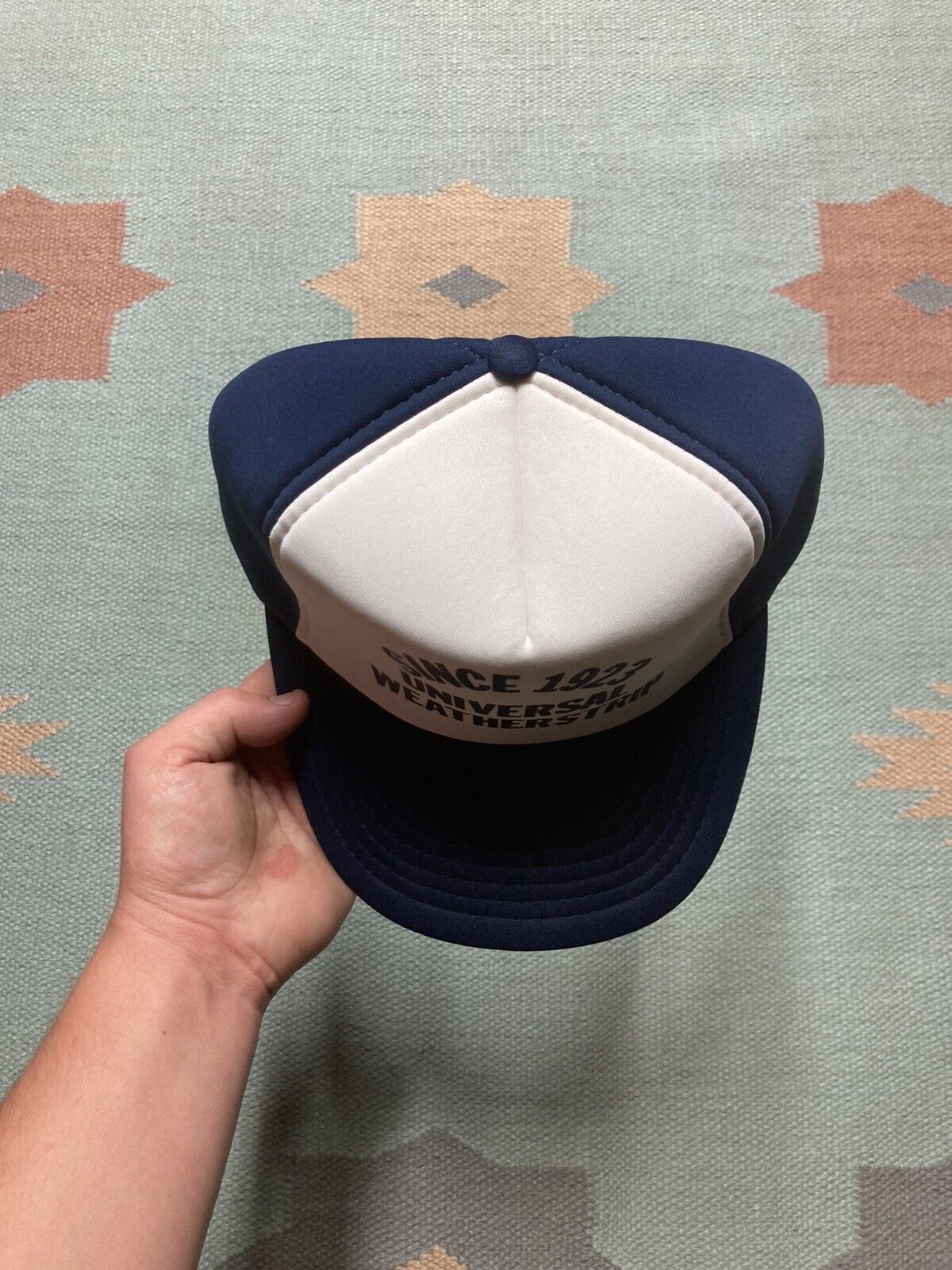 Vintage VTG SnapBack hat universal weatherstrip company since 1923 Size ONE SIZE - 3 Thumbnail