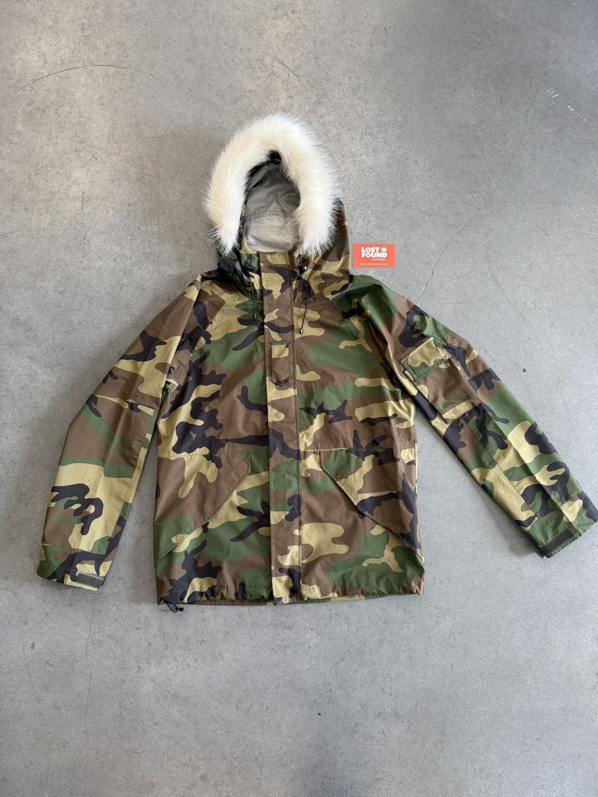 Supreme FW15 Supreme Military Taped Seam Jacket Green Camo Arab Logo |  Grailed