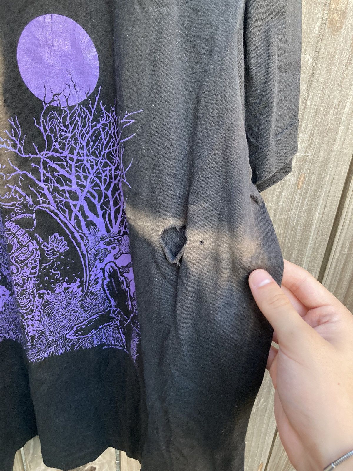 Band Tees × Vintage Vintage horror 90s army of darkness purple skeleton variant Size US XL / EU 56 / 4 - 3 Thumbnail