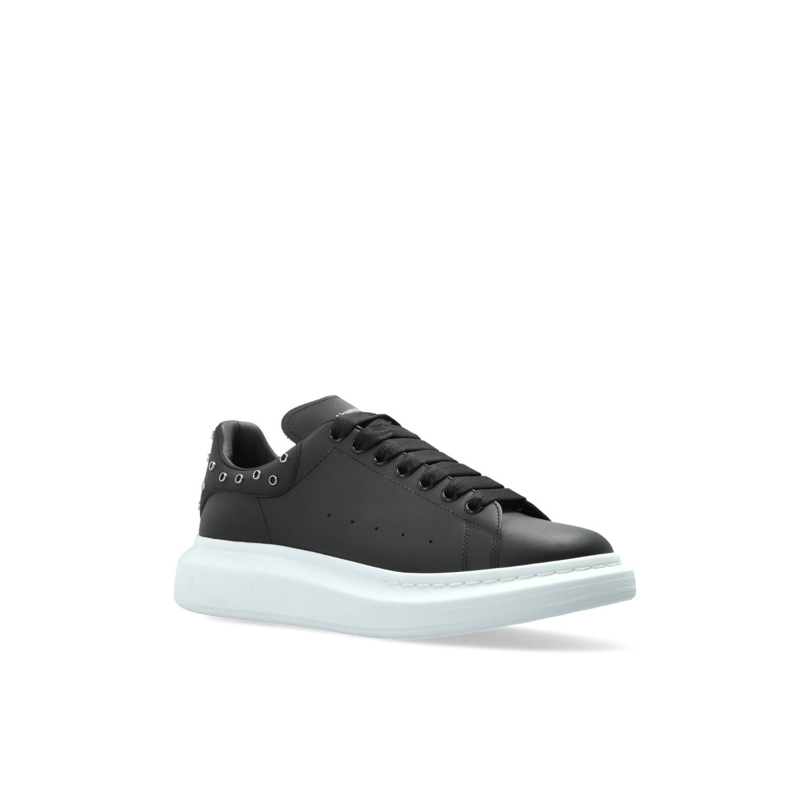 Alexander McQueen ALEXANDER MCQUEEN Oversized $890 Men's Black/Silver Sneakers Size US 11.5 / EU 44-45 - 2 Thumbnail