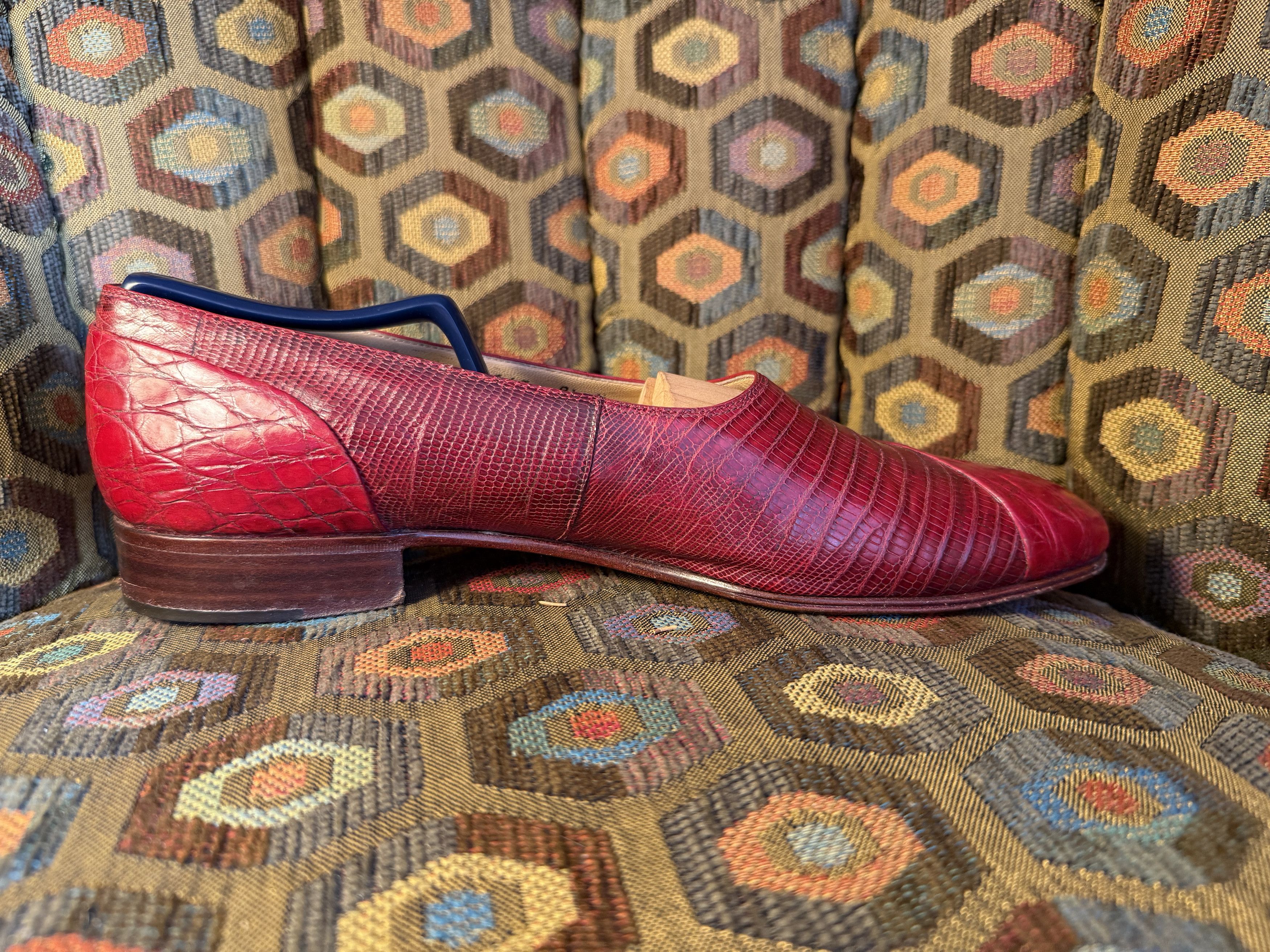 Mauri Mauri genuine alligator Venetian loafers + box/trees Size US 9.5 / EU 42-43 - 3 Thumbnail