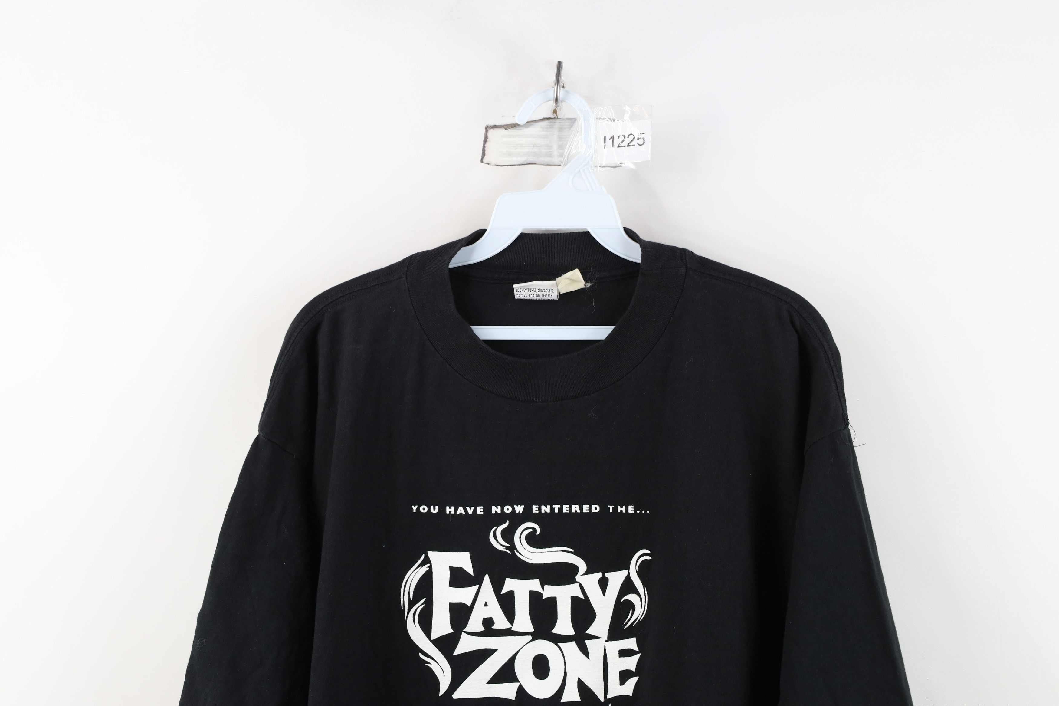 Vintage Vintage 90s Entered The Fatty Zone Blunt Weed T-Shirt Black Size US XL / EU 56 / 4 - 2 Thumbnail
