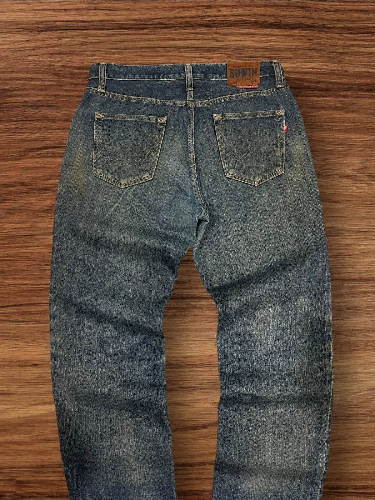 Edwin × Japanese Brand Vintage Japanese Brand Edwin Blue Mud Washed Distressed Jean Size US 32 / EU 48 - 6 Thumbnail