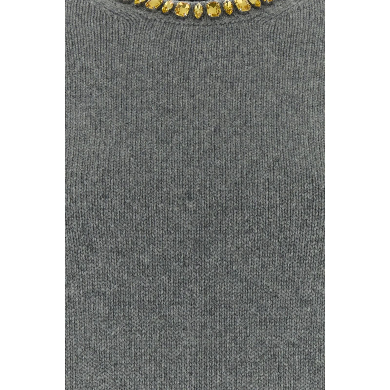 Prada PRADA Gray Wool Blend Sweater New & Authentic (Women's size: Size XL / US 12-14 / IT 48-50 - 3 Thumbnail