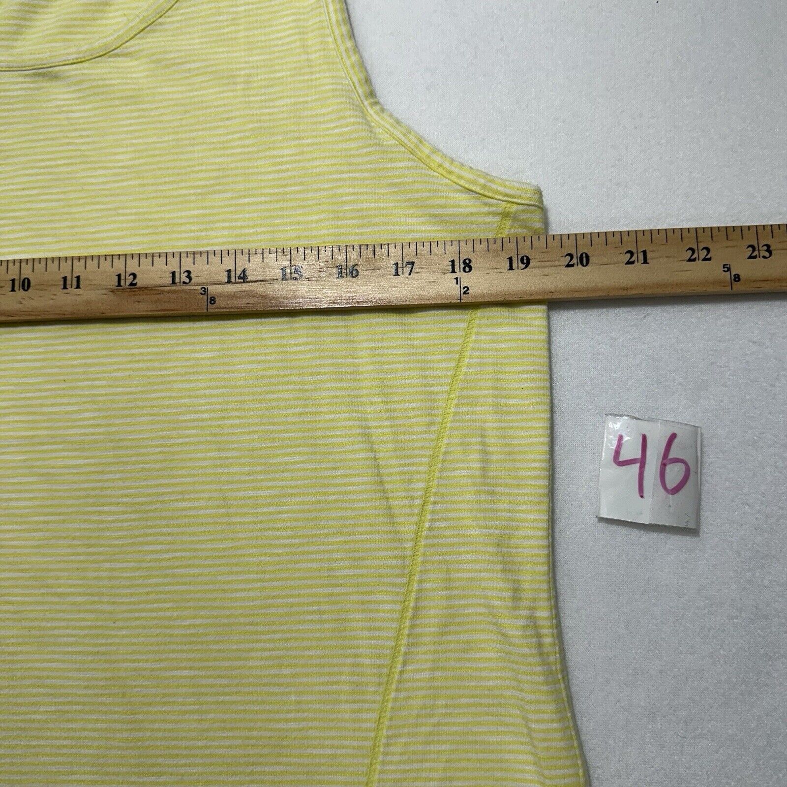 Other Talbots Hello Saturday Large Yellow Stripe Pullover Tank Top Size L / US 10 / IT 46 - 8 Thumbnail
