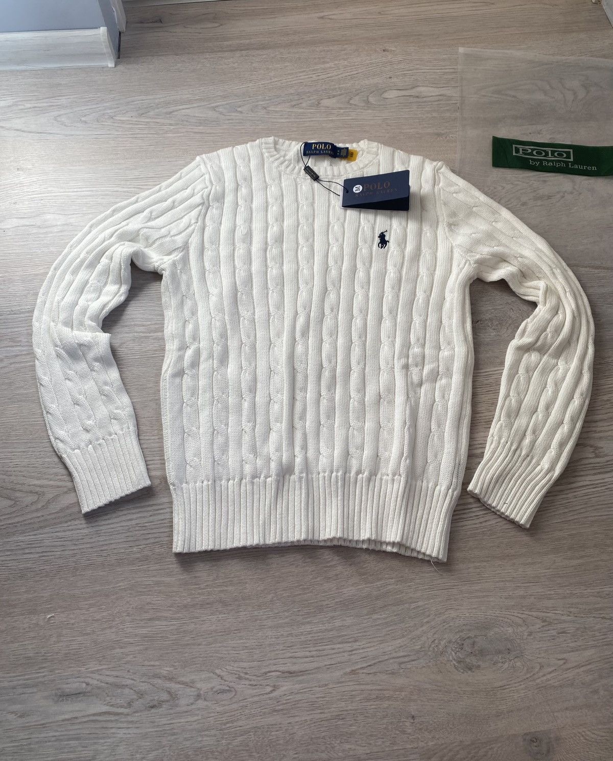Polo Ralph Lauren Poli ralph lauren white knit Size US M / EU 48-50 / 2 - 1 Thumbnail