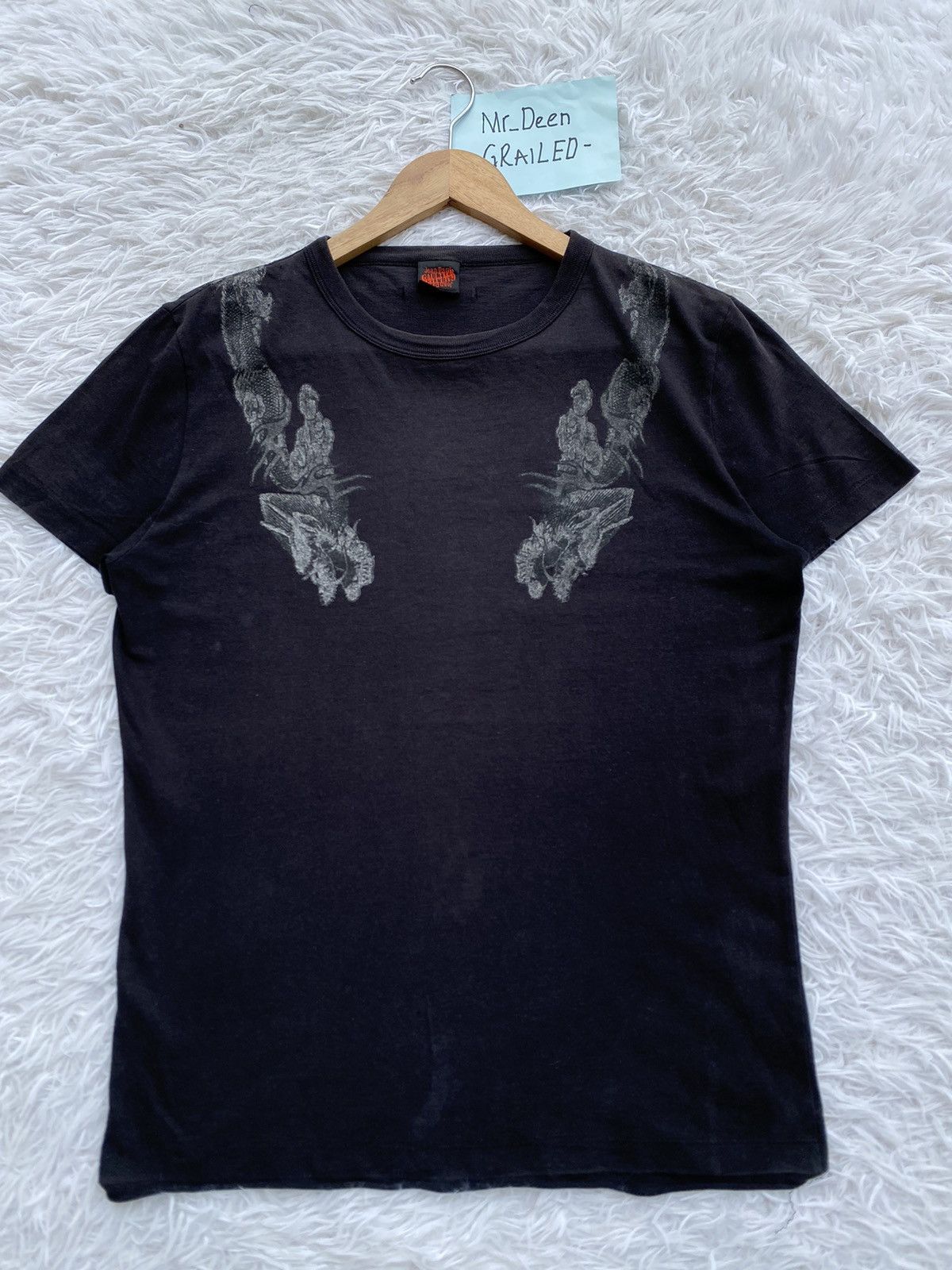 Jean Paul Gaultier Rare Vintage 90s Jean Paul Gaultier Dragon Tshirt Size S / US 4 / IT 40 - 5 Thumbnail