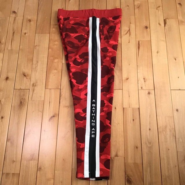 Bape BAPE Red camo sweat pants a bathing ape ★size L Size US 34 / EU 50 - 3 Thumbnail
