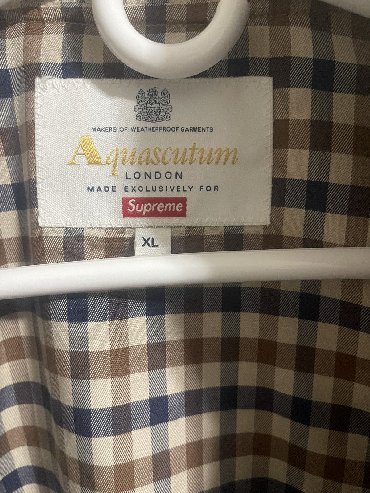 Aquascutum × Supreme Supreme Aquascutum Club Jacket Size XL
