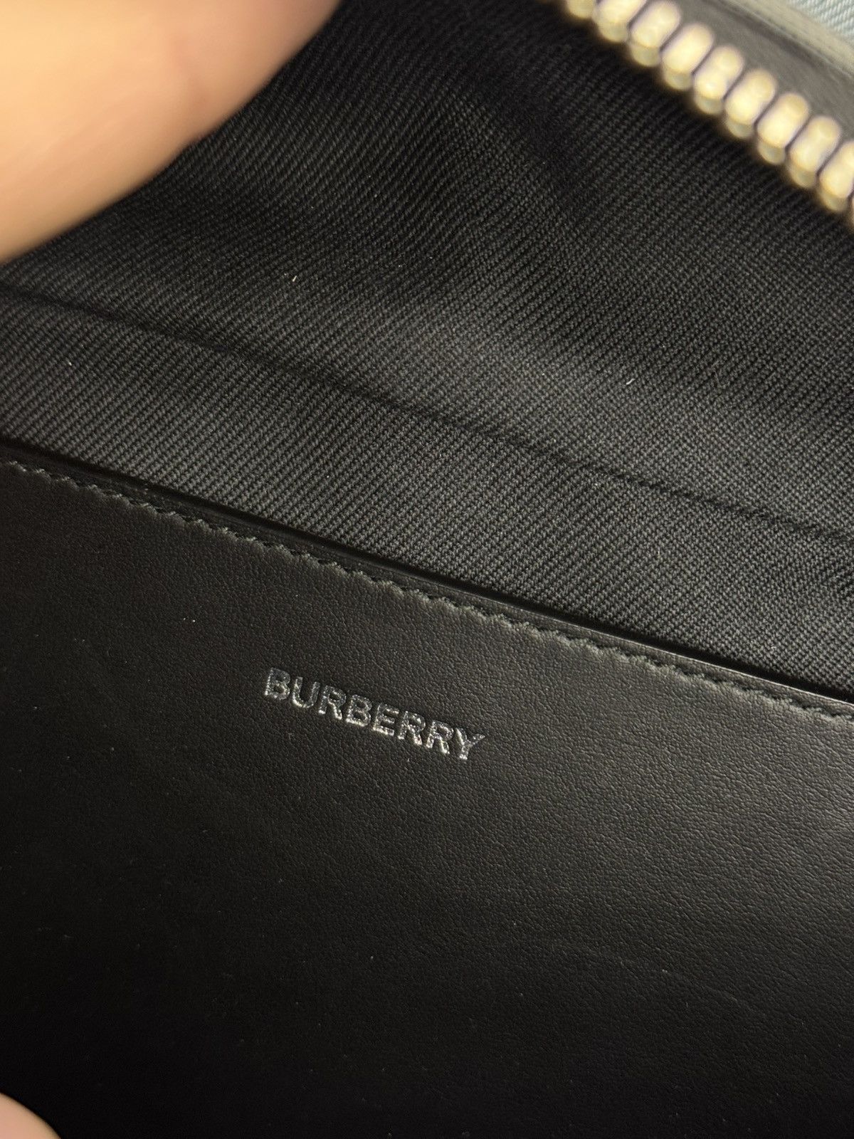 Burberry Burberry Sonny Belt Bag Navy Grey Canvas Bum Bag Size ONE SIZE - 7 Thumbnail