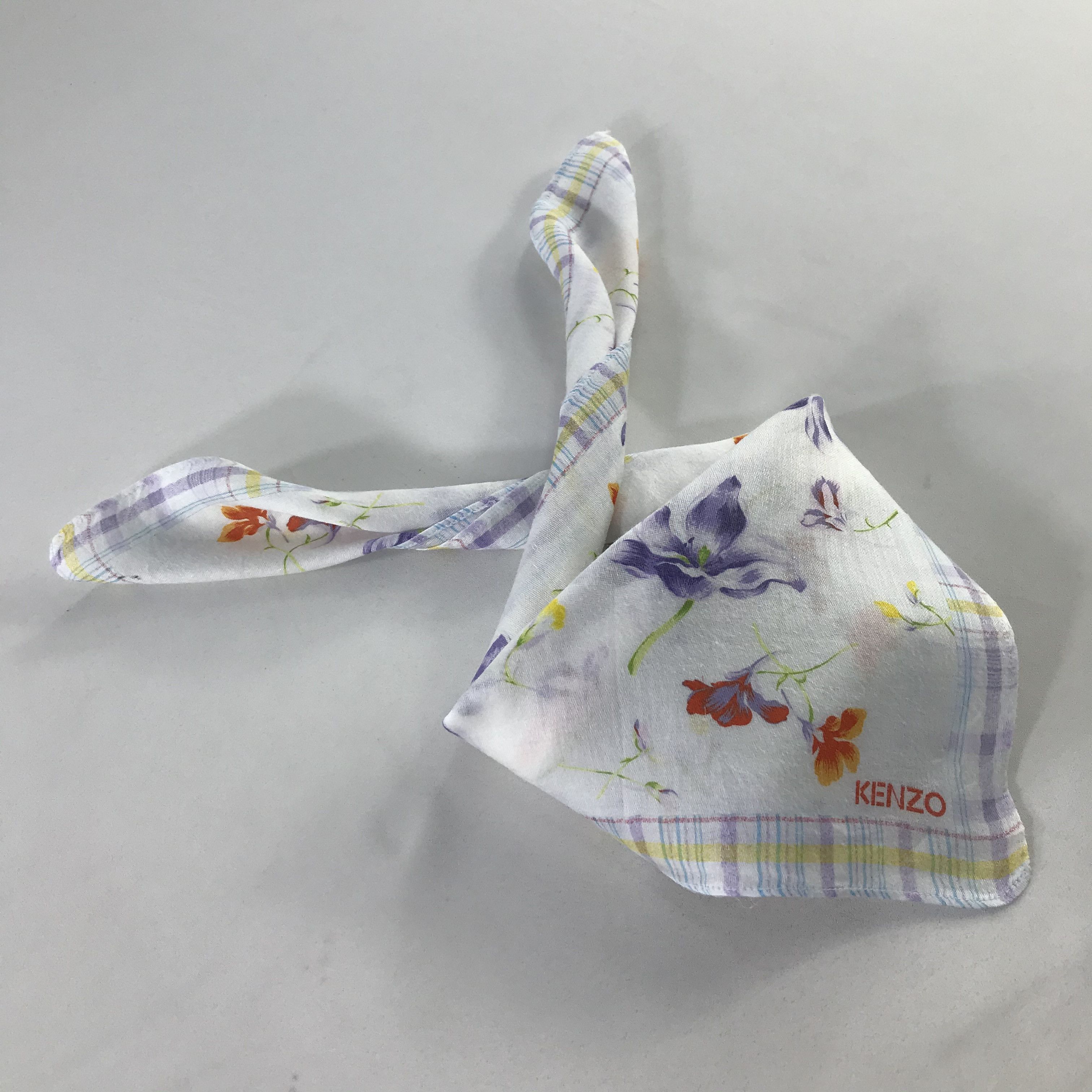 Kenzo × Vintage Kenzo Bandana / Handkerchief / Neckerchief - S1049 Size ONE SIZE - 4 Thumbnail