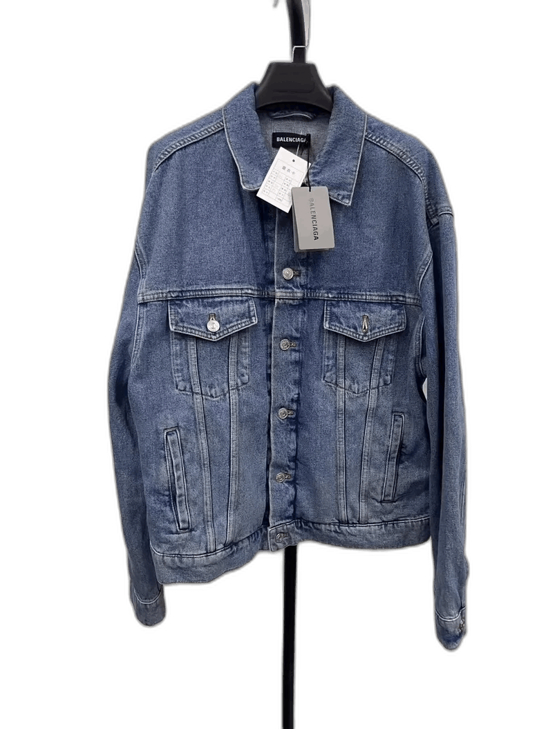 Balenciaga Balenciaga Denim Jacket Wash Fabric Brand New-2505 Size US XL / EU 56 / 4 - 1 Thumbnail