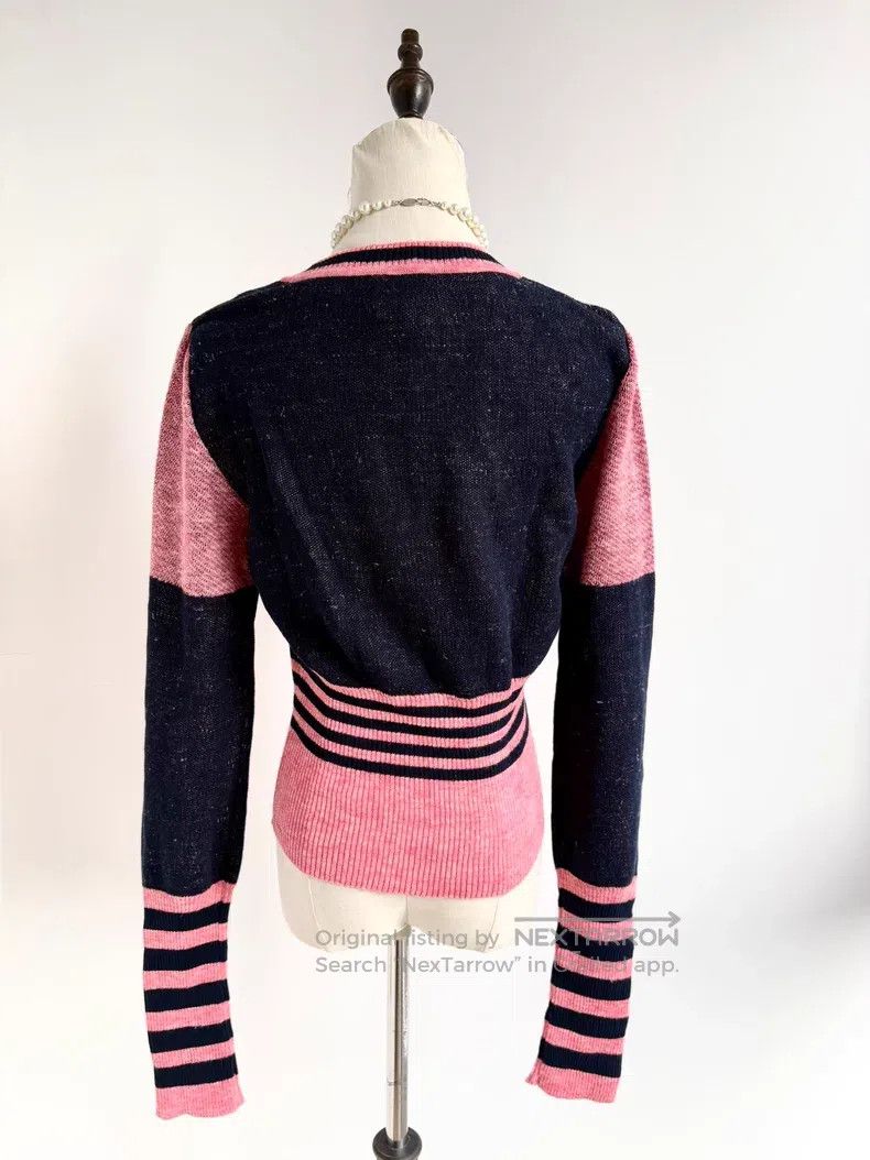 Vivienne Westwood Vivienne Westwood size 00 Pink Black Mixed Big Saturn Knit Size ONE SIZE - 6 Thumbnail