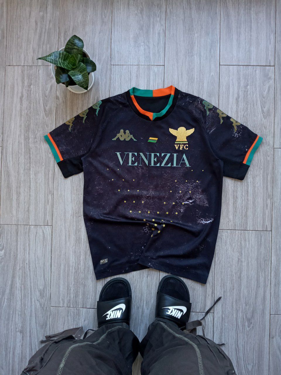 Venezia FC on X: The 20/21 Away Jersey. Beyond the bridge, represent Venice.  Available now.  #ArancioNeroVerde   / X