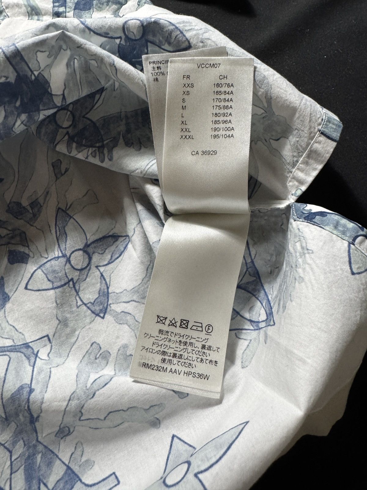 Louis Vuitton Blue & White Aquagarden Monogram Button Up Shirt Size US XL / EU 56 / 4 - 5 Thumbnail