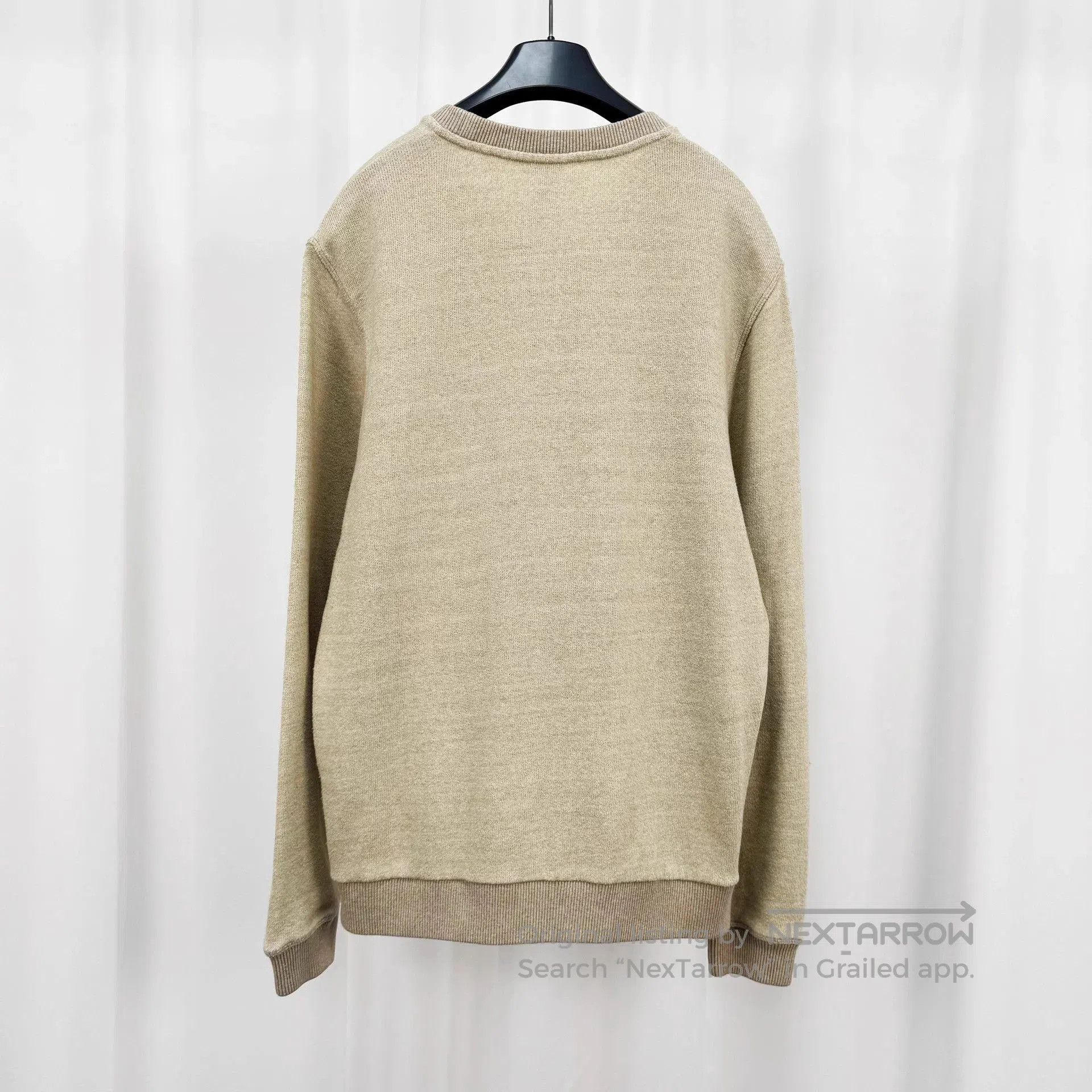 Loewe Beige Sweatshirt with Floral Patch Design - Size M. Size US M / EU 48-50 / 2 - 2 Thumbnail