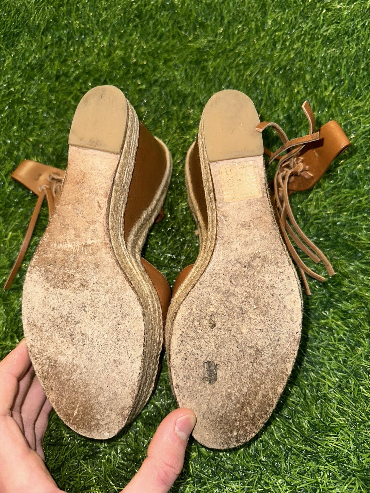 Valentino Valentino tan espadrilles with fringe detail size 40 Size US 10 / IT 40 - 6 Thumbnail