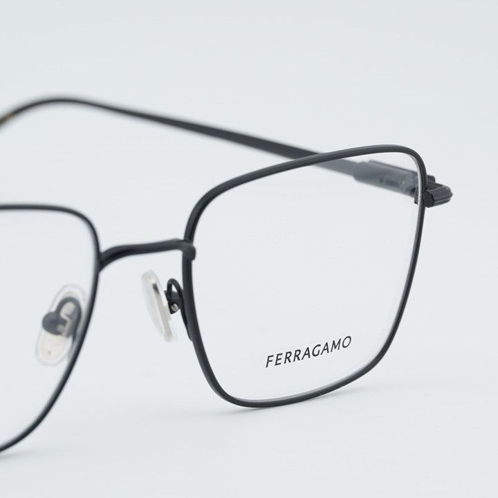 Salvatore Ferragamo Salvatore Ferragamo SF2231 002 Eyeglasses Black 53mm Square Size ONE SIZE - 2 Thumbnail