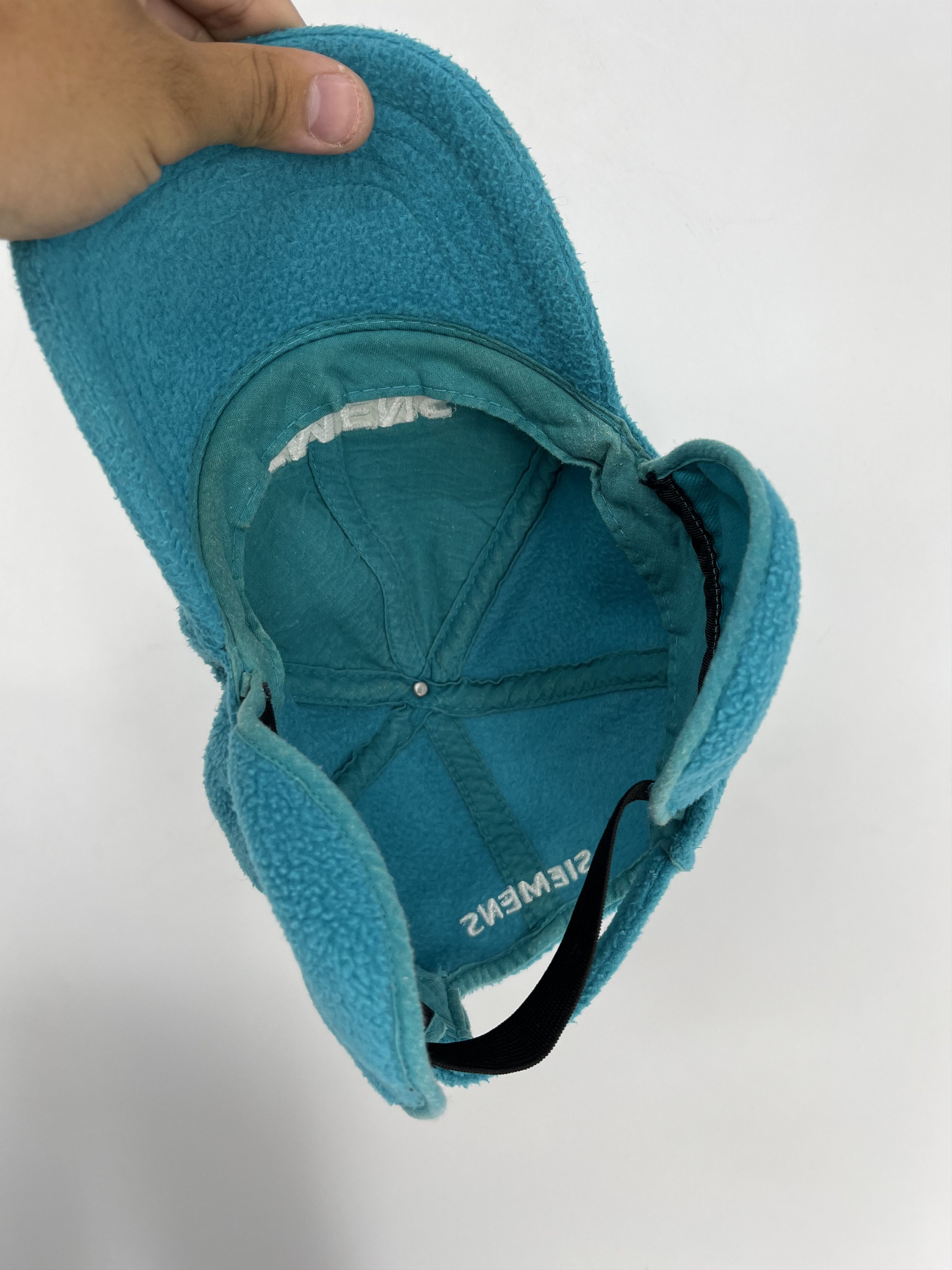 Vintage Siemens Vintage Fleece Trucker Hat Teal Snapback 80s 90s Size ONE SIZE - 8 Thumbnail