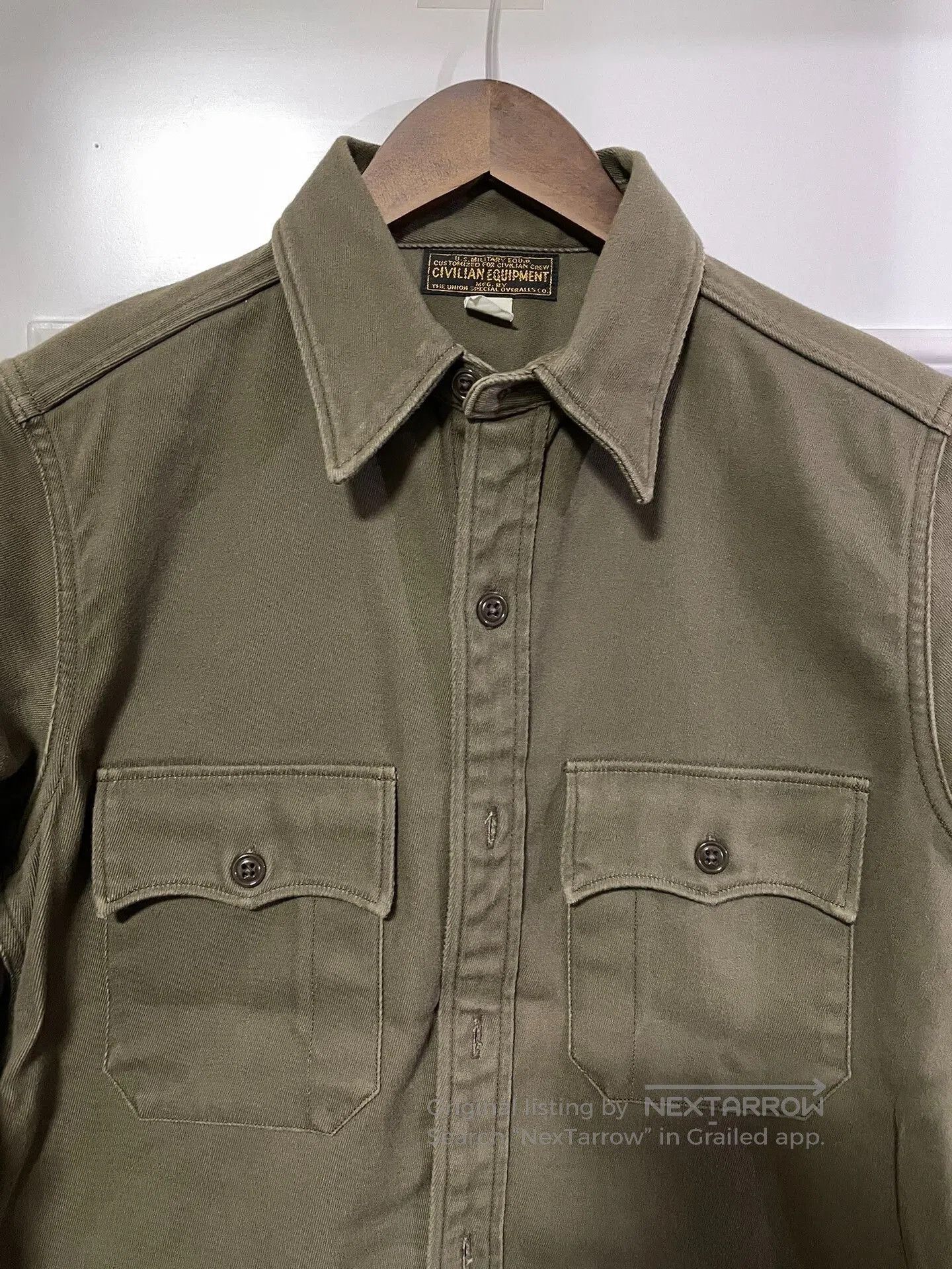 Freewheelers Freewheelers Heavyweight Cotton Officer Shirt. Size US S / EU 44-46 / 1 - 2 Thumbnail