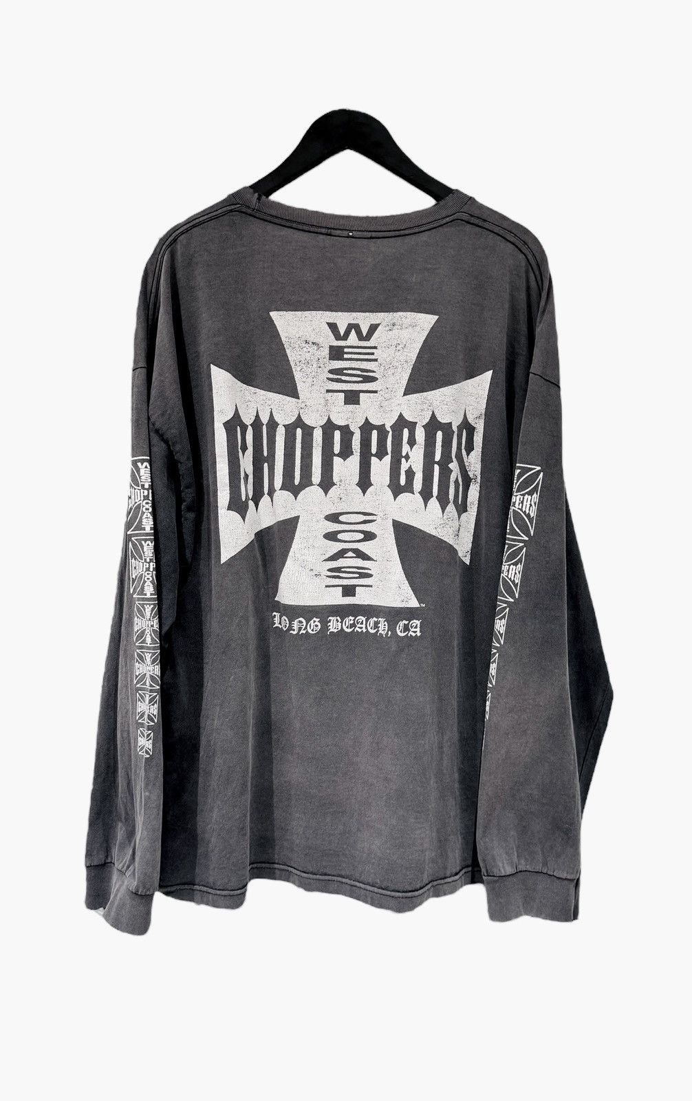 West Coast Choppers Thrashed & Faded Vintage West Coast Choppers Long Sleeve Size US XXL / EU 58 / 5 - 1 Thumbnail
