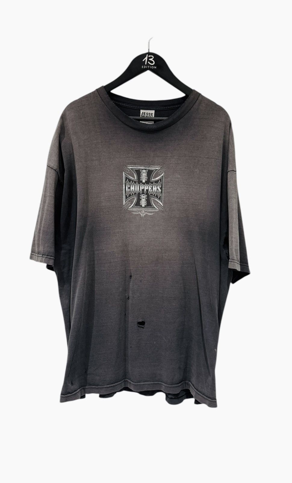 West Coast Choppers Thrashed and Faded Smoked Out West Coast Choppers Tee Size US XXL / EU 58 / 5 - 1 Thumbnail