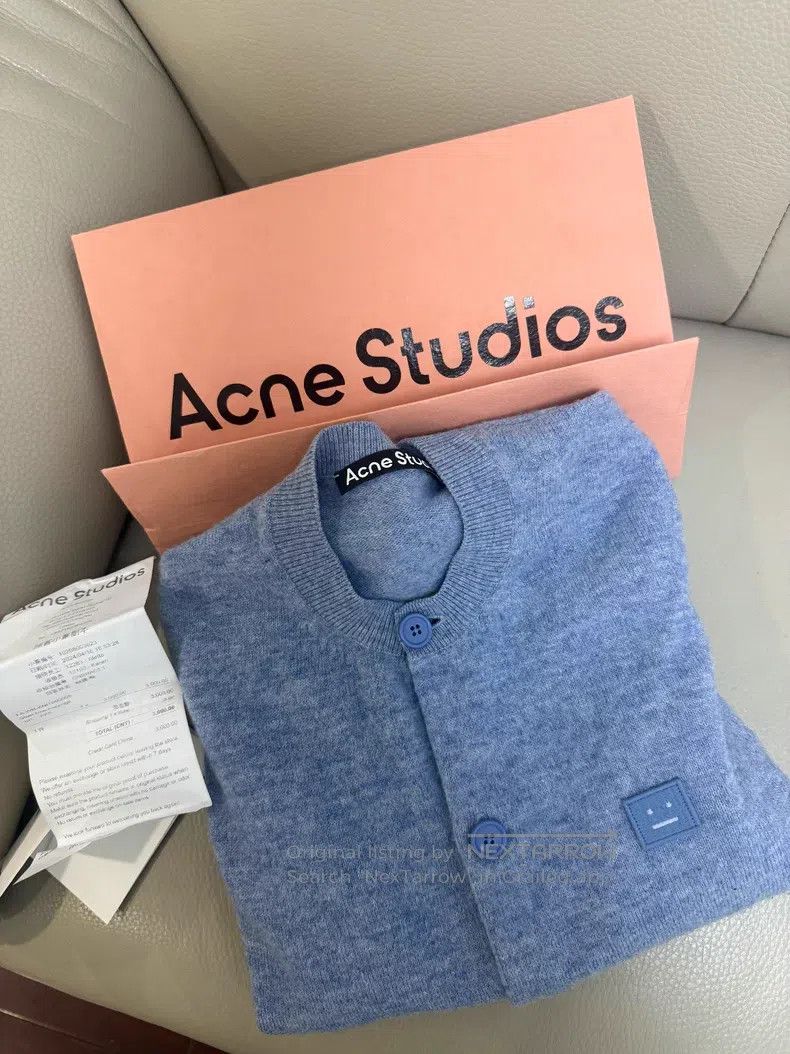 Acne Studios Acne Studios Classic versatile smiley face embroidered woo Size XS / US 0-2 / IT 36-38 - 2 Thumbnail