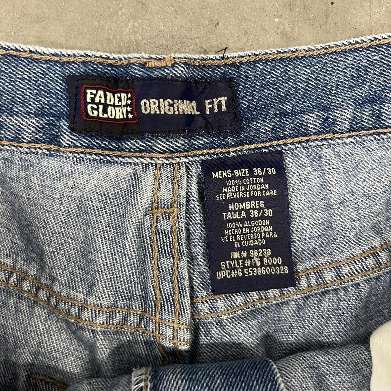 Vintage Vintage Y2K/2000s Faded Glory Light wash Essential Denim Jeans! Size US 36 / EU 52 - 8 Thumbnail