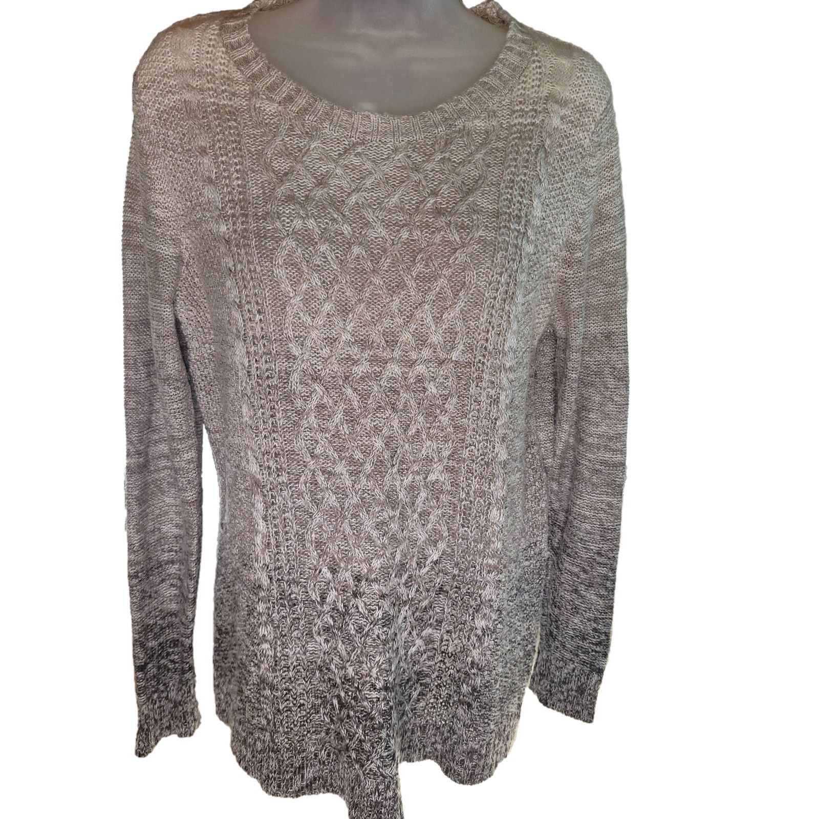 St. Johns Bay St. Johns Bay Ombre Beige Sweater Women Sz M Size M / US 6-8 / IT 42-44 - 2 Thumbnail