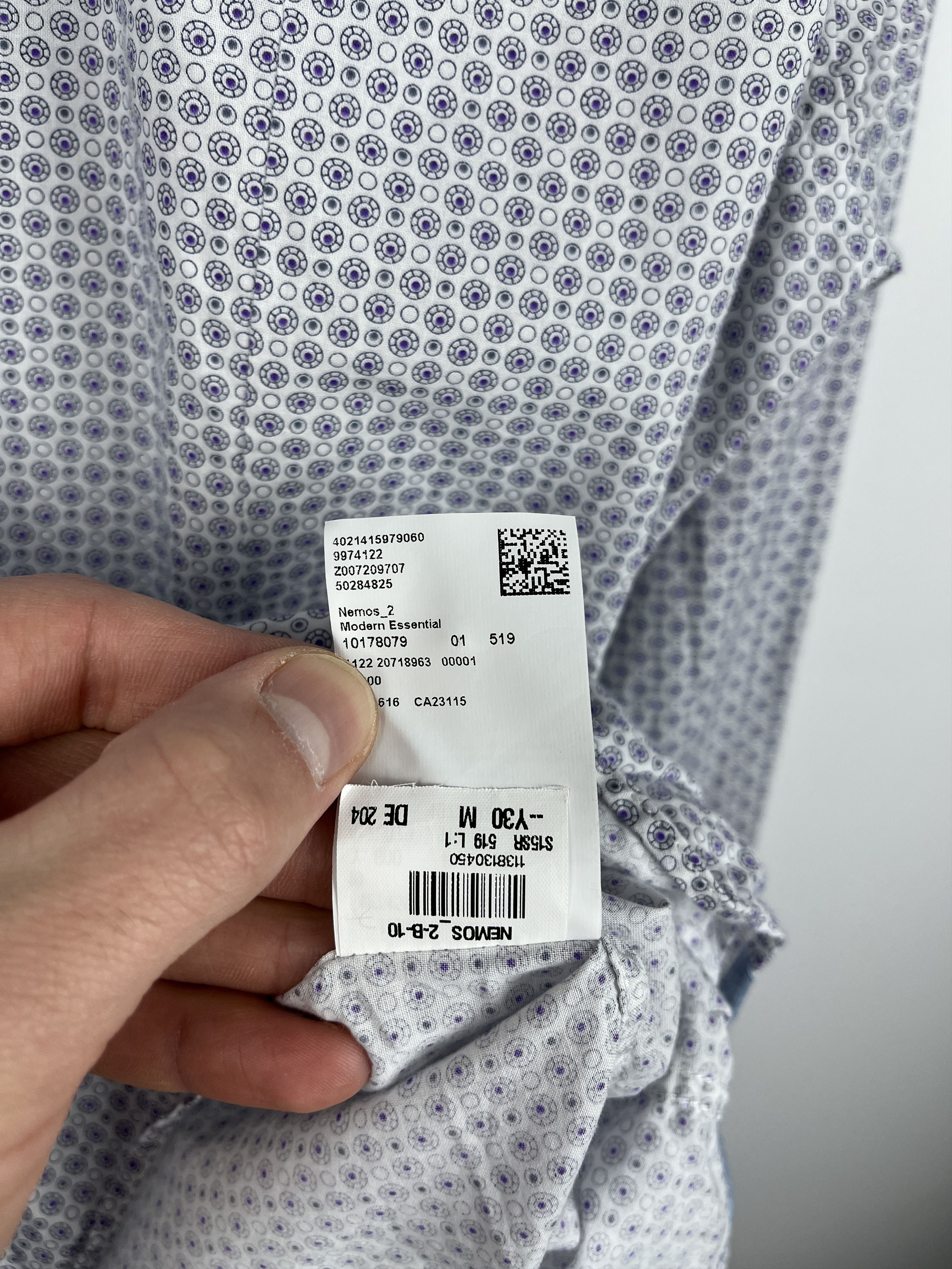 Hugo Boss Hugo Boss Small Polka Dot Long Sleeve Shirt Button Up Size US M / EU 48-50 / 2 - 17 Thumbnail
