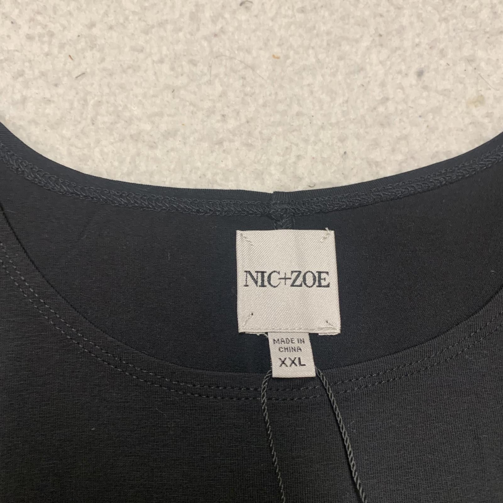 Other NIC+ZOE Women's Sz XXL Black Sleeveless Top Pullover NWT Size XXL / US 16-18 / IT 52-54 - 4 Thumbnail