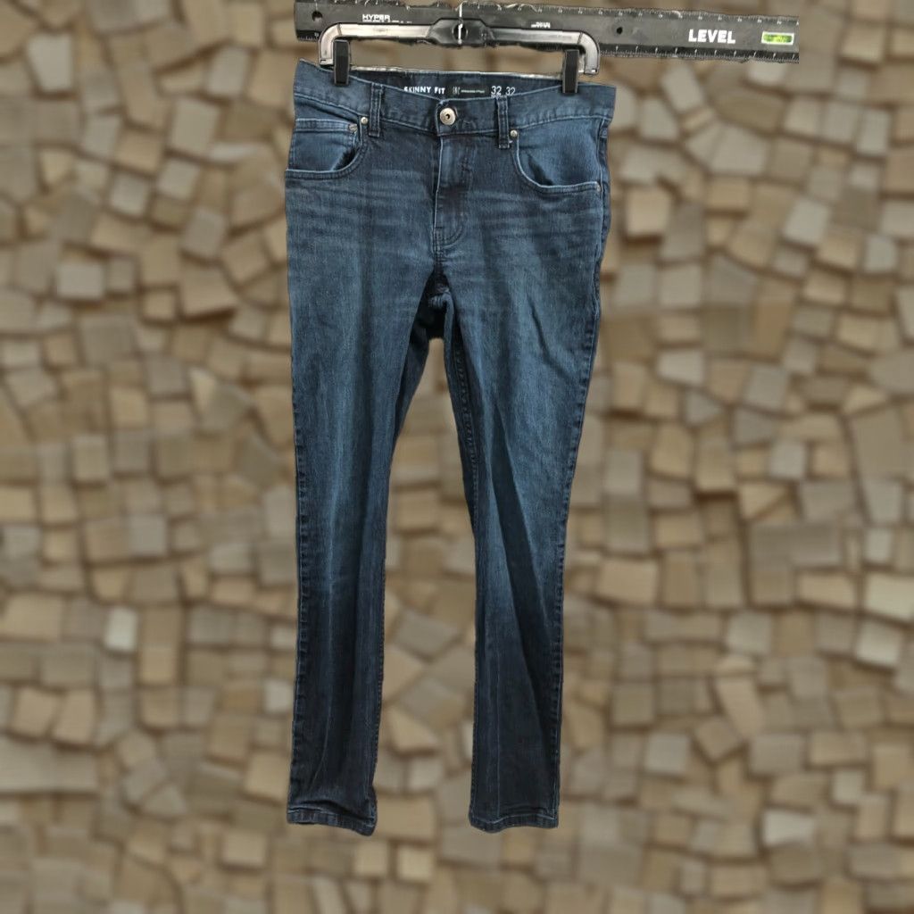 Vintage INC Denim Skinny Fit Jeans Mens 32x32 Mid Wash Blue Denim Jeans INC International Concepts Skinny Style Regular Fit 5-Pocket Blue Mens Size US 32 / EU 48 - 1 Thumbnail