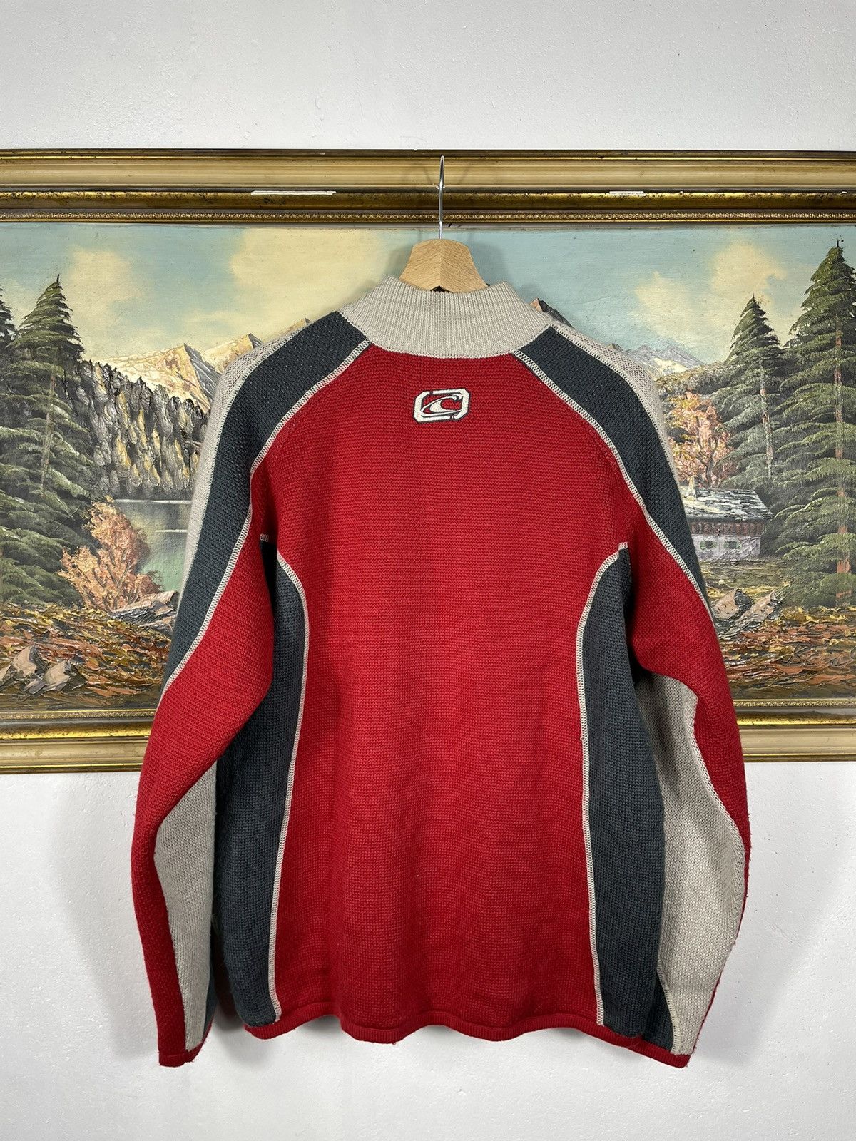 O'Neill × Vintage Vintage O’Neill Surf Wear Wool Sweater Crewneck Pull Zip 1/3 Size US L / EU 52-54 / 3 - 2 Thumbnail