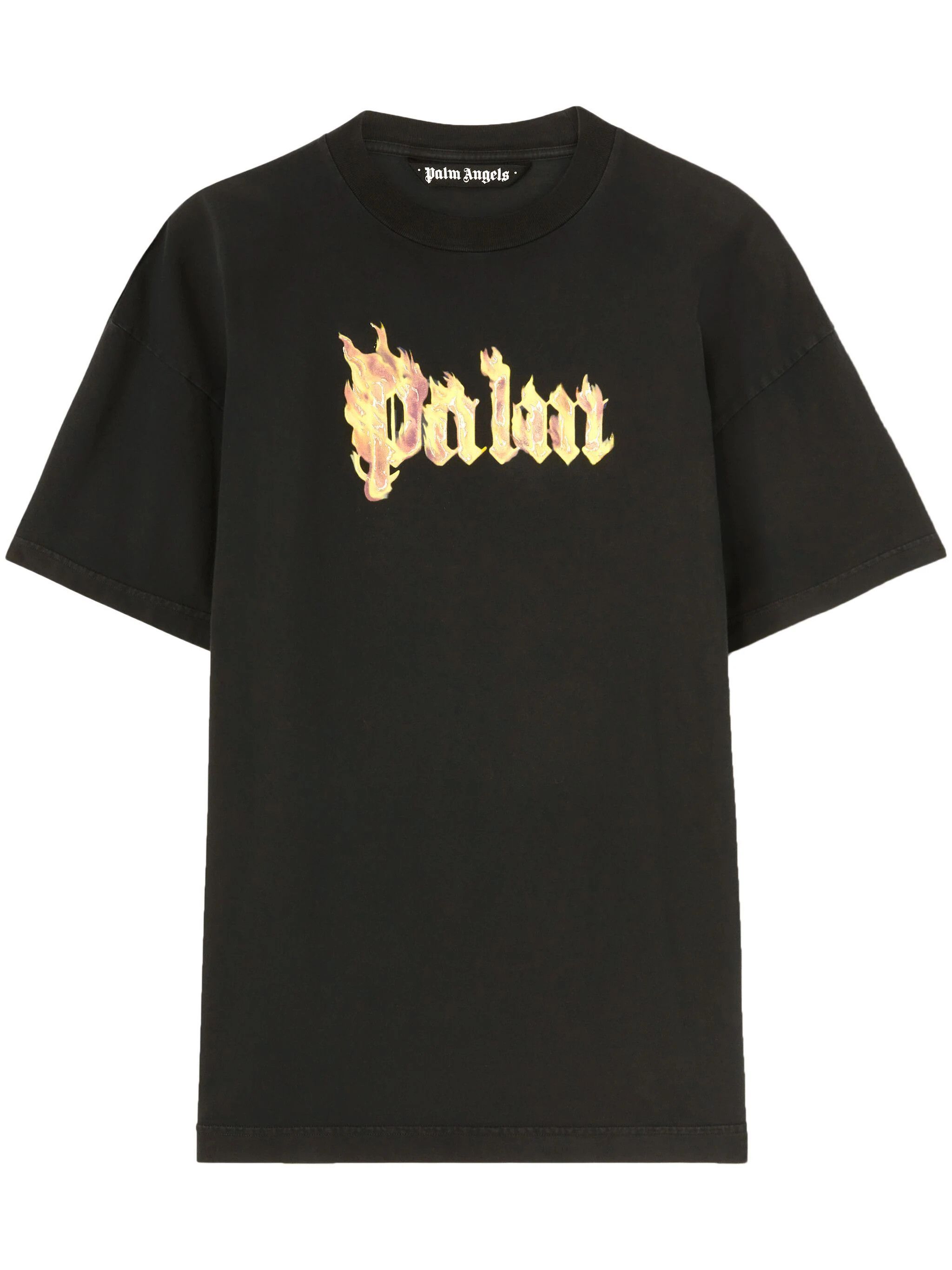 Palm Angels T-Shirt Burning Skeleton | Grailed