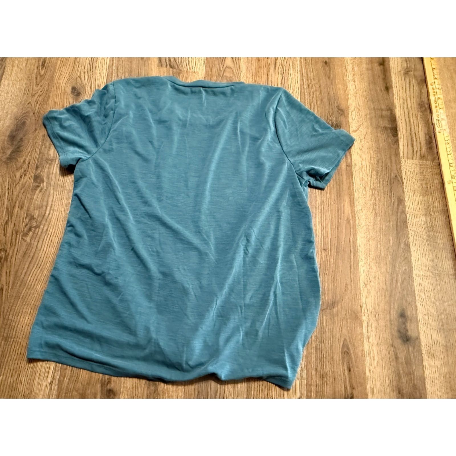 Vintage Green Envelope Shirt Women Medium Green Short Sleeve Casual Basic Tee Size M / US 6-8 / IT 42-44 - 5 Thumbnail