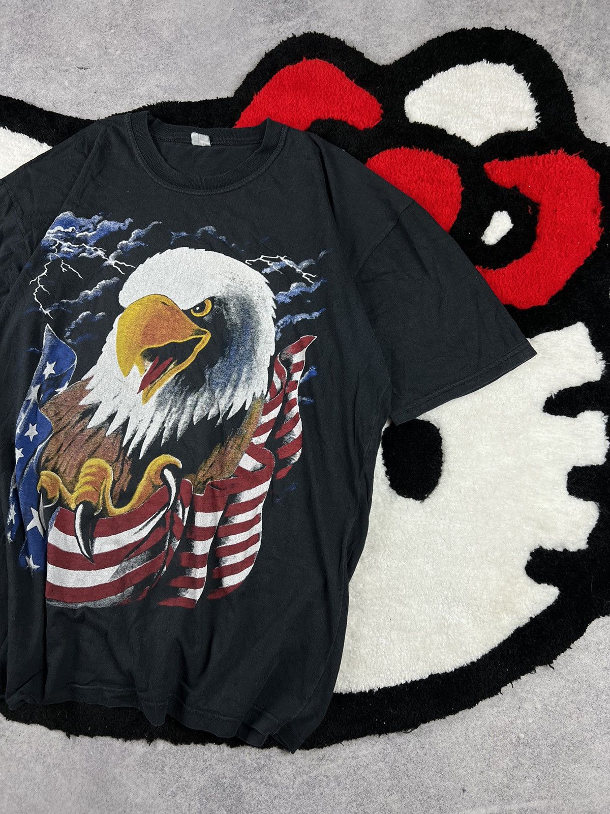 Other Vintage American Thunder Eagle USA Faded Distressed Y2K Tee Size US XL / EU 56 / 4 - 3 Thumbnail