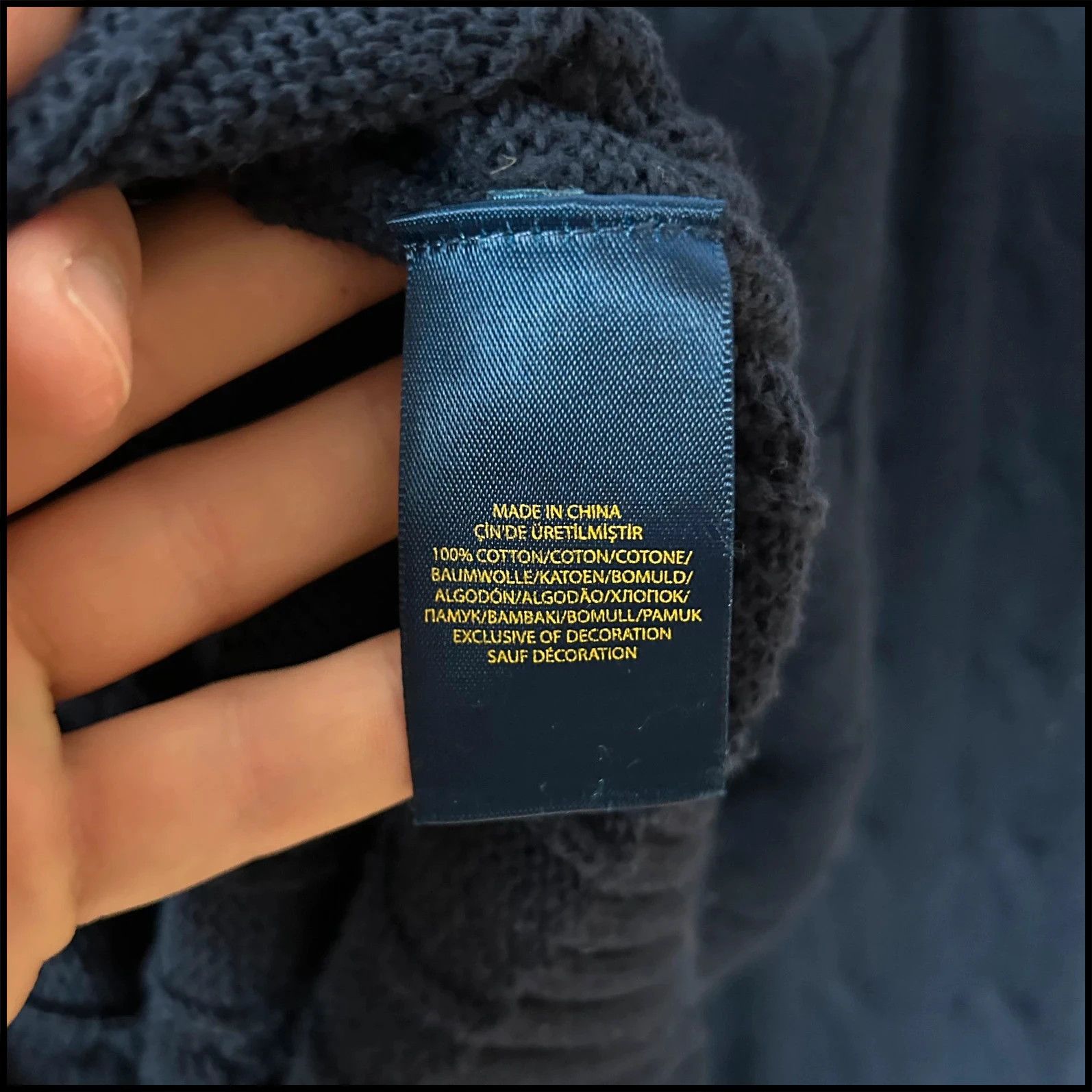 Designer × Ralph Lauren Knitwear Polo Ralph Lauren navy mini logo pony old money Size US XL / EU 56 / 4 - 7 Thumbnail